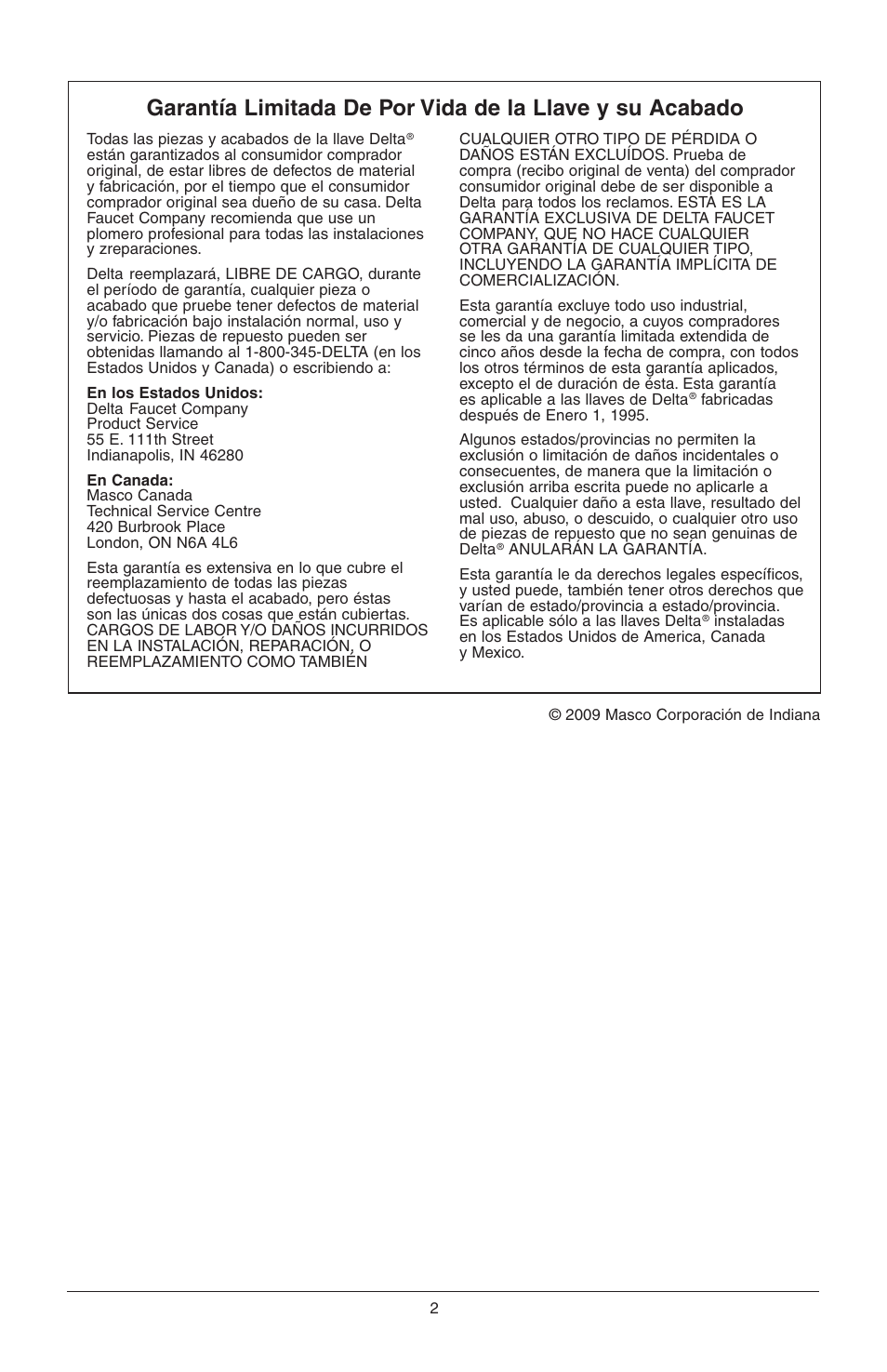 Factory Direct Hardware Delta T14278-H2OLHP User Manual | Page 14 / 34