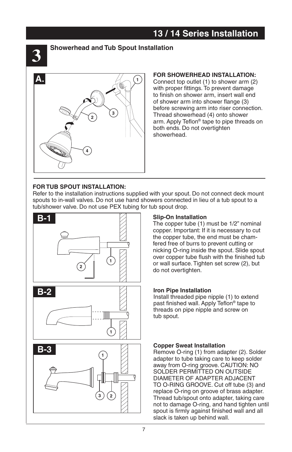 13 / 14 series installation | Factory Direct Hardware Delta T14278-H2OLHP User Manual | Page 9 / 34