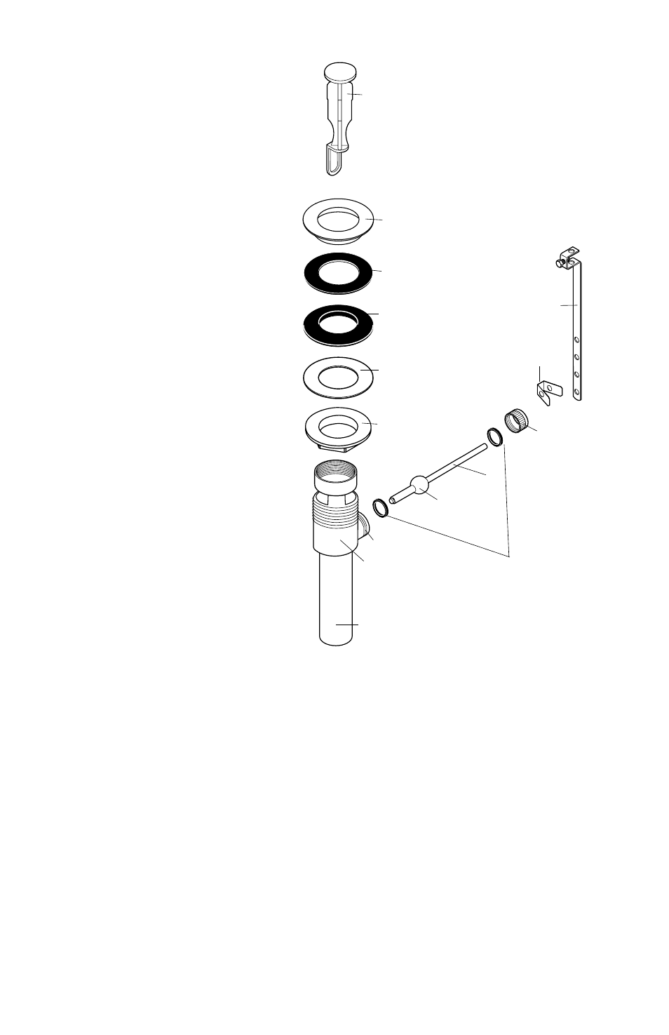 Install the pop up drain | Factory Direct Hardware Hansgrohe 06117 User Manual | Page 6 / 12