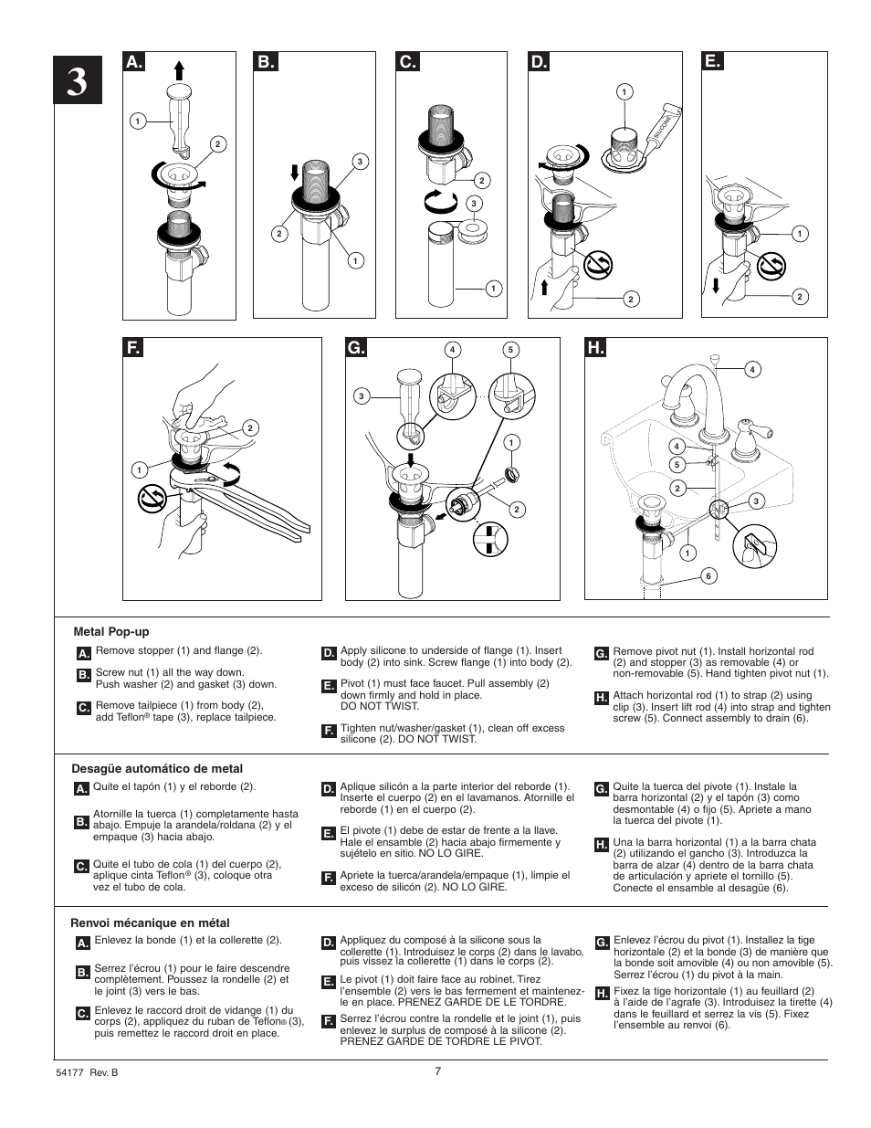 A. b, C. d, E. f | Factory Direct Hardware Delta 3575LF User Manual | Page 7 / 8