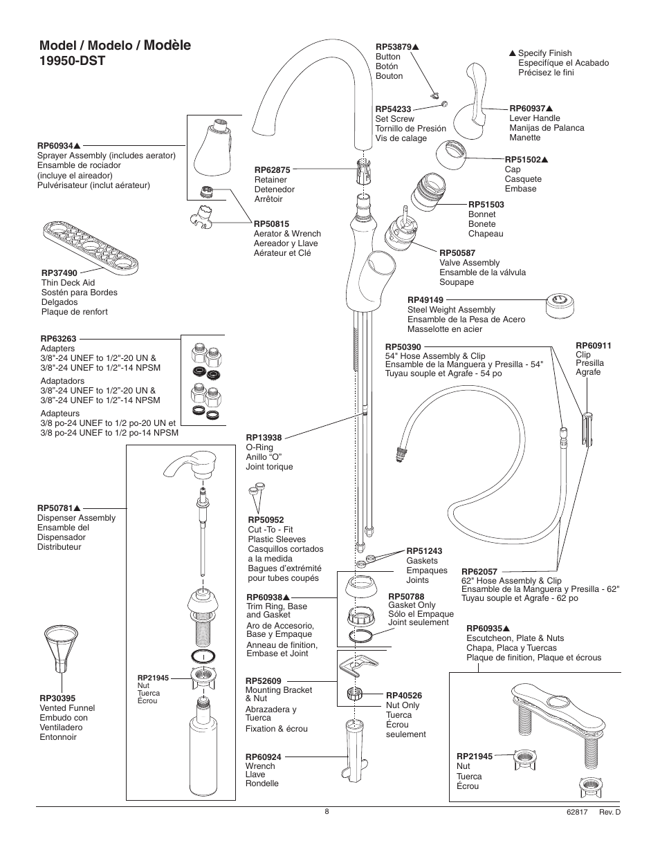 Modèle, Model / modelo | Factory Direct Hardware Delta 16968-SSSD-DST Talbott  User Manual | Page 8 / 16