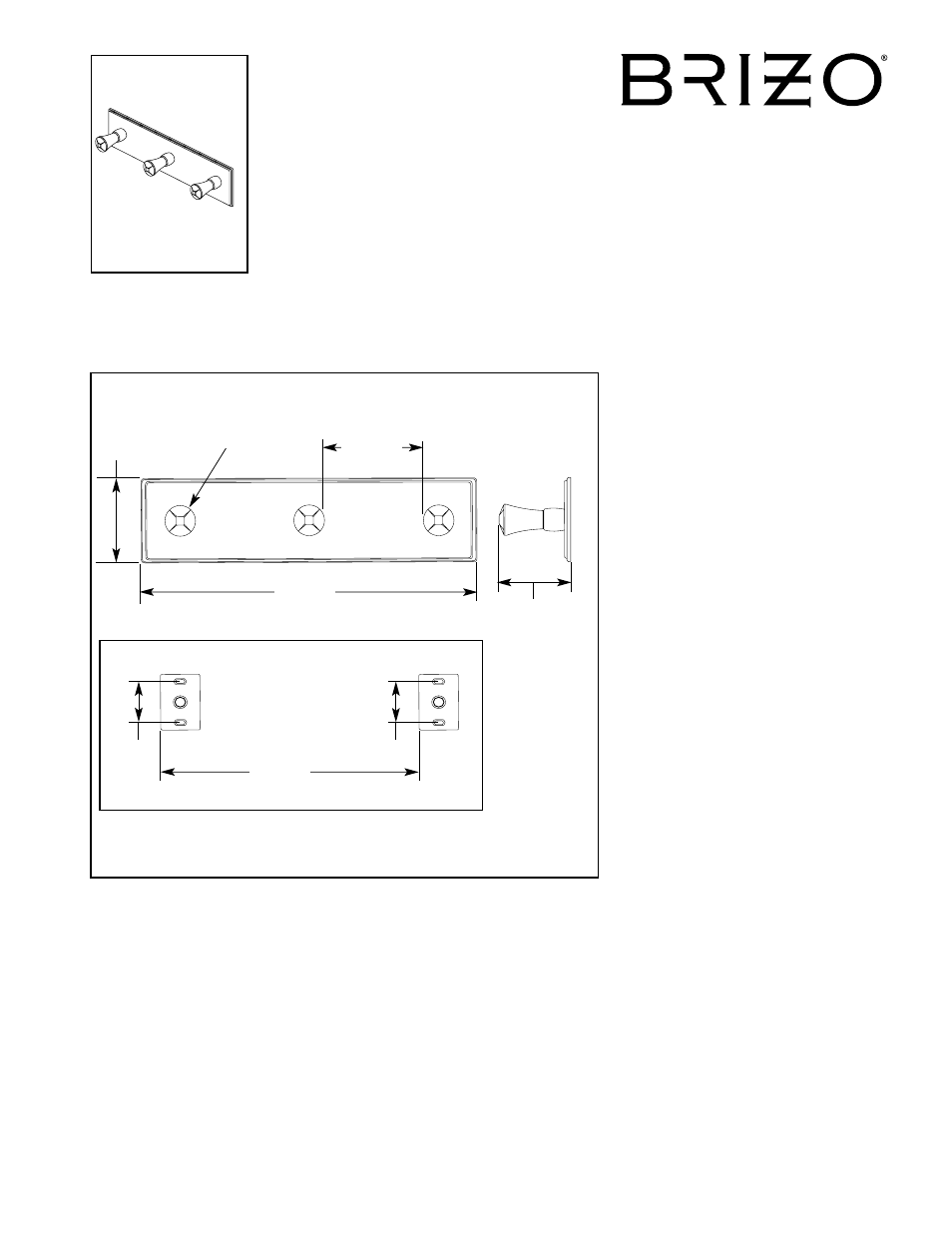 Factory Direct Hardware Brizo 69835 Vesi User Manual | 1 page