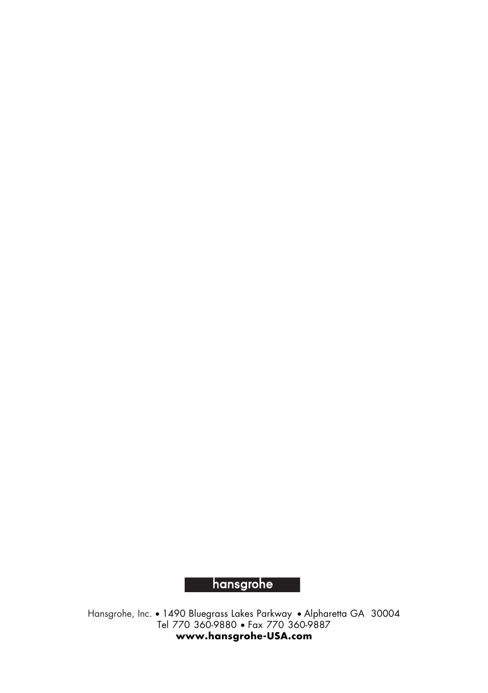 Factory Direct Hardware Hansgrohe 10454 Axor Starck User Manual | Page 12 / 12