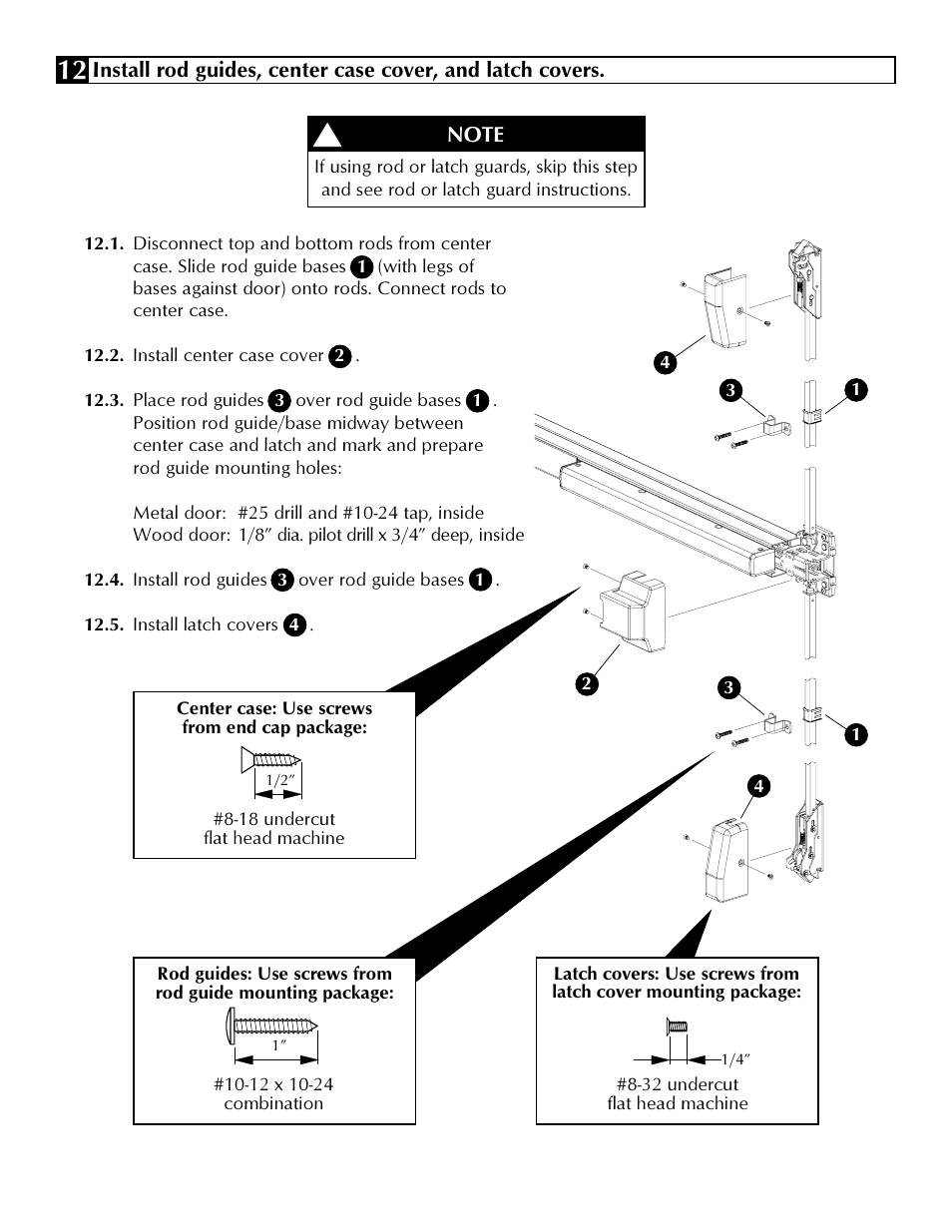 Factory Direct Hardware Von Duprin 2227EOF4 User Manual | Page 12 / 16