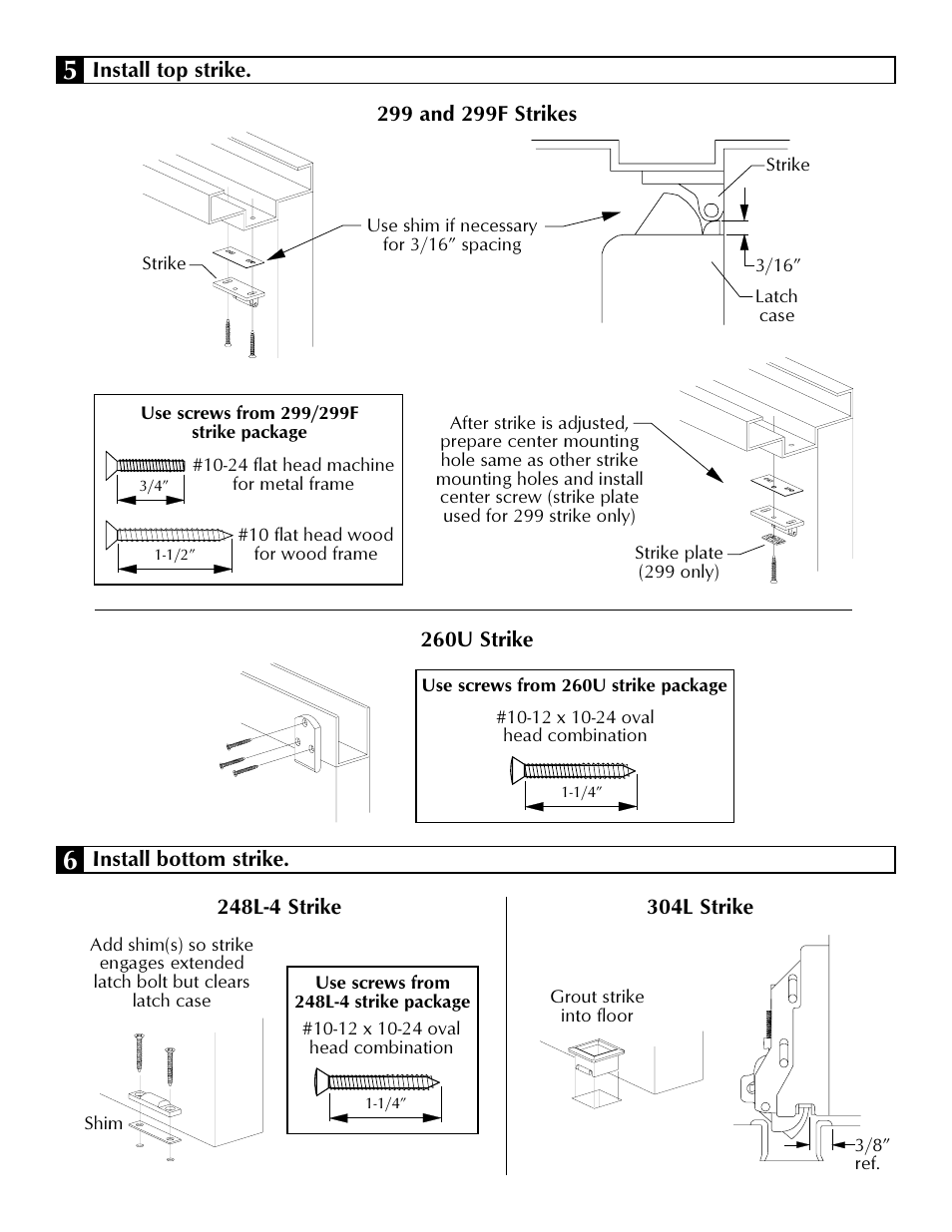 Factory Direct Hardware Von Duprin 2227EOF4 User Manual | Page 8 / 16