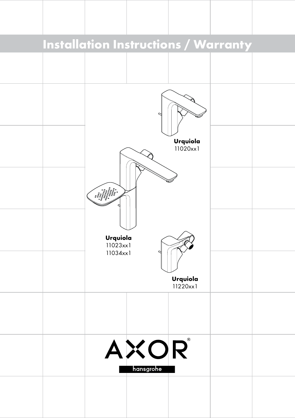 Factory Direct Hardware Hansgrohe 11020 User Manual | 20 pages