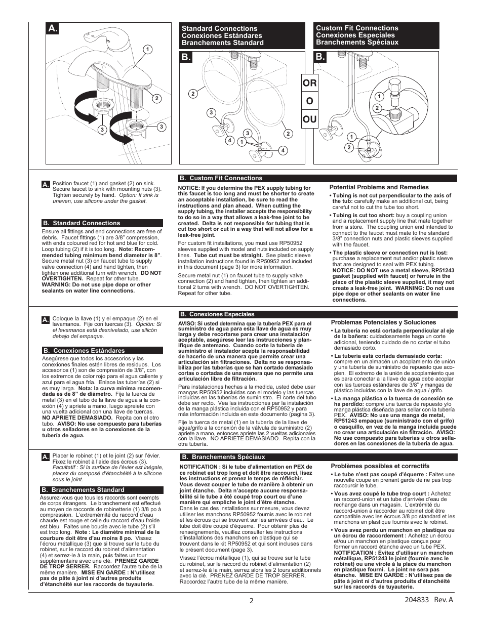 A. b | Factory Direct Hardware Delta 590TP1150 User Manual | Page 2 / 10