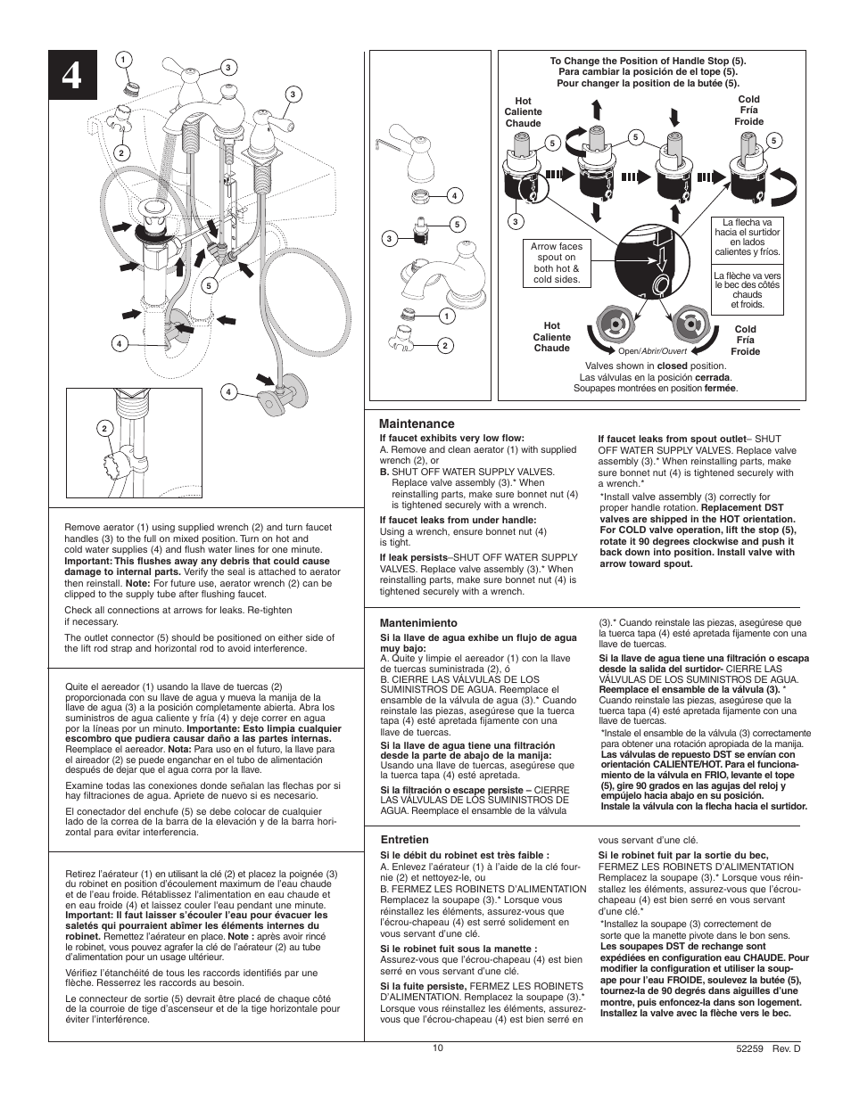 Maintenance | Factory Direct Hardware Delta 3578-MPU-DST User Manual | Page 10 / 12