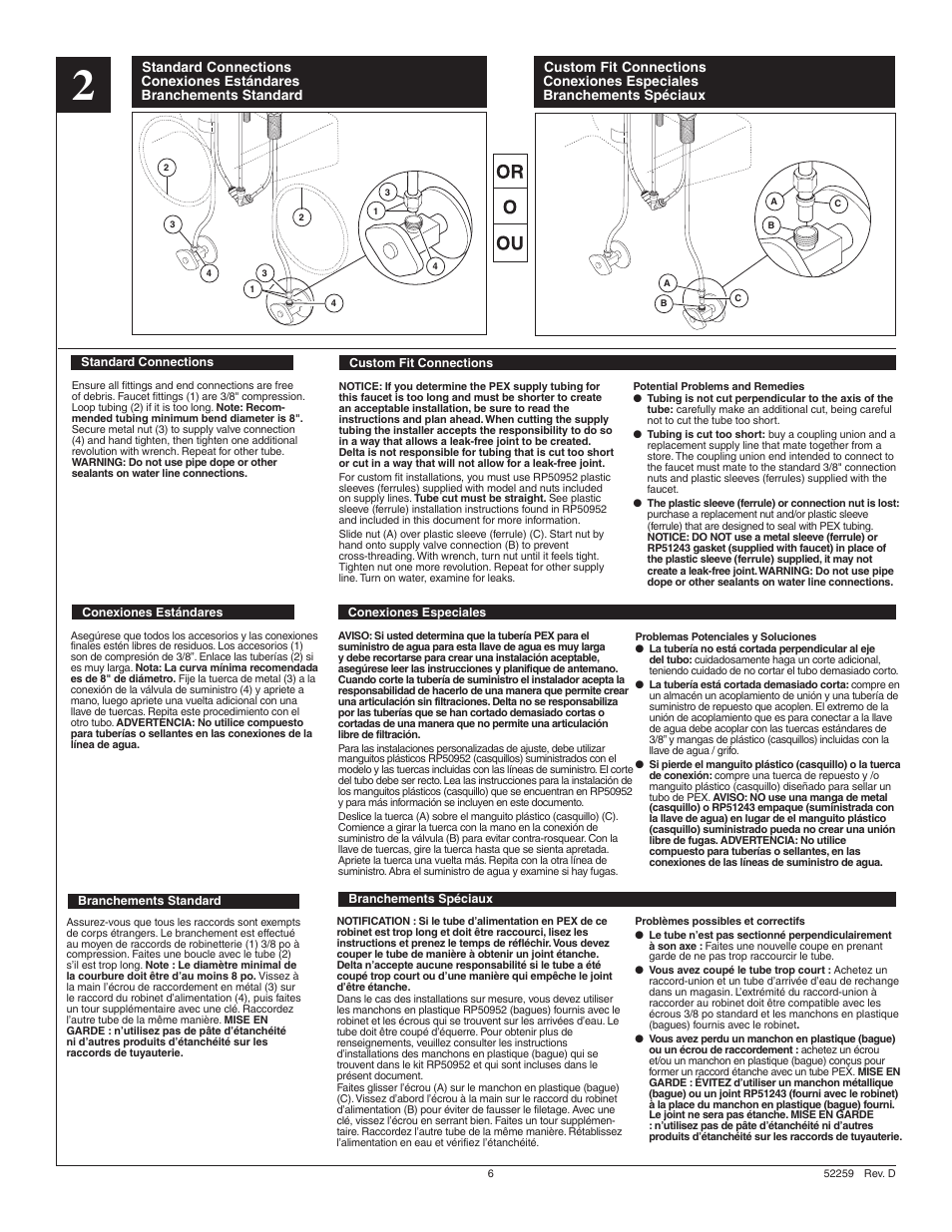 Factory Direct Hardware Delta 3578-MPU-DST User Manual | Page 6 / 12