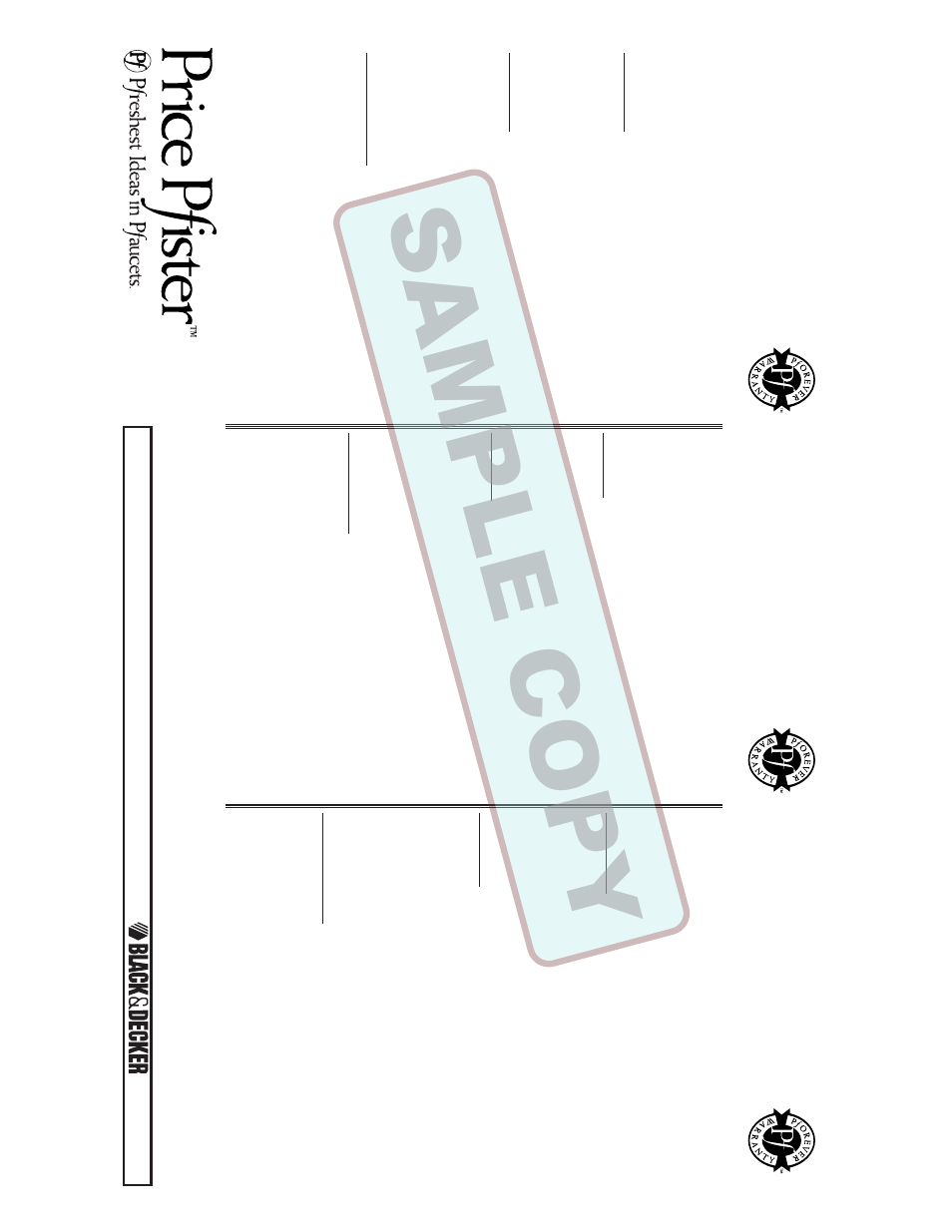 Pfister 069-0200 User Manual | 4 pages