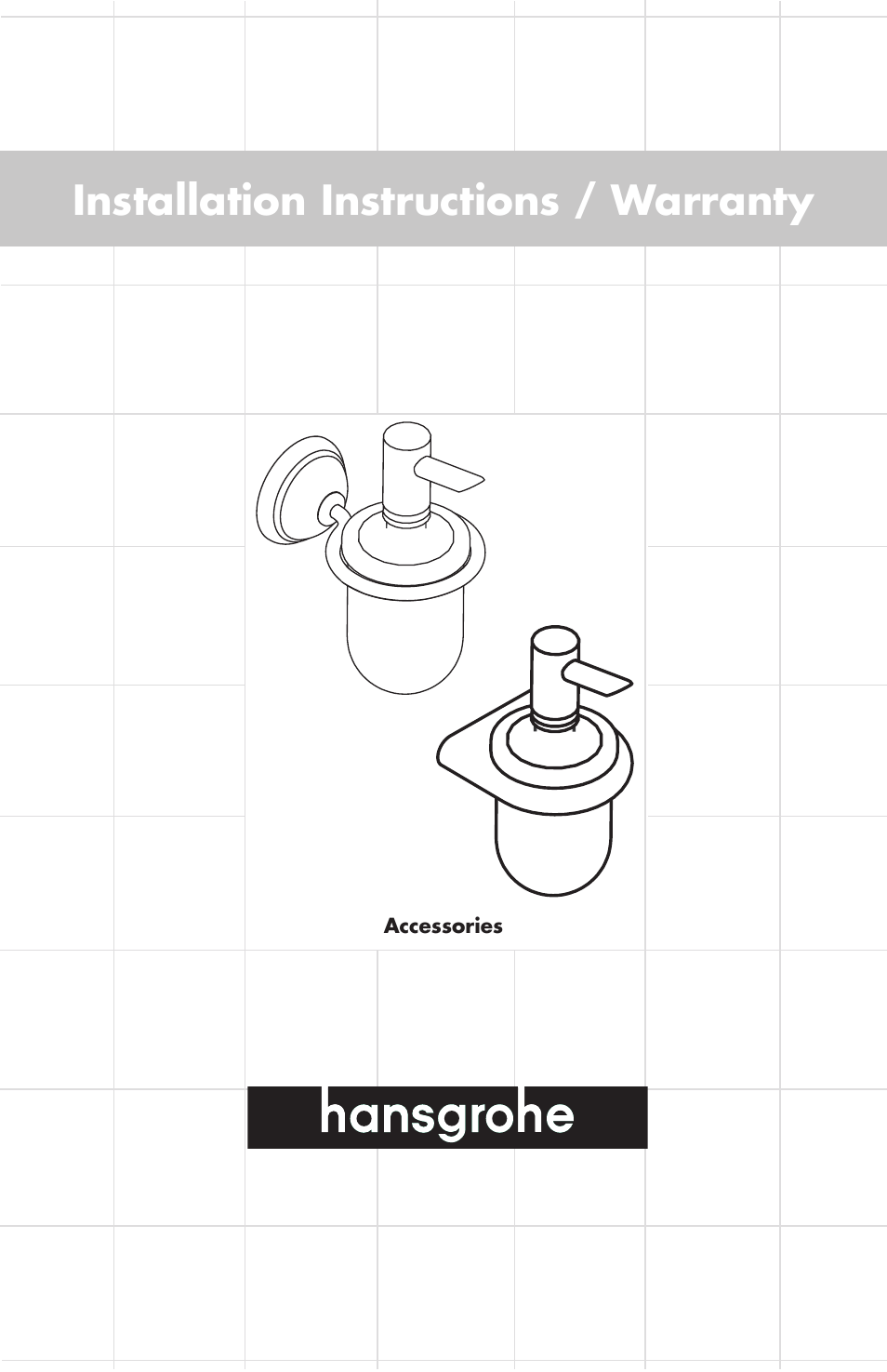 Factory Direct Hardware Hansgrohe 06096 C User Manual | 12 pages