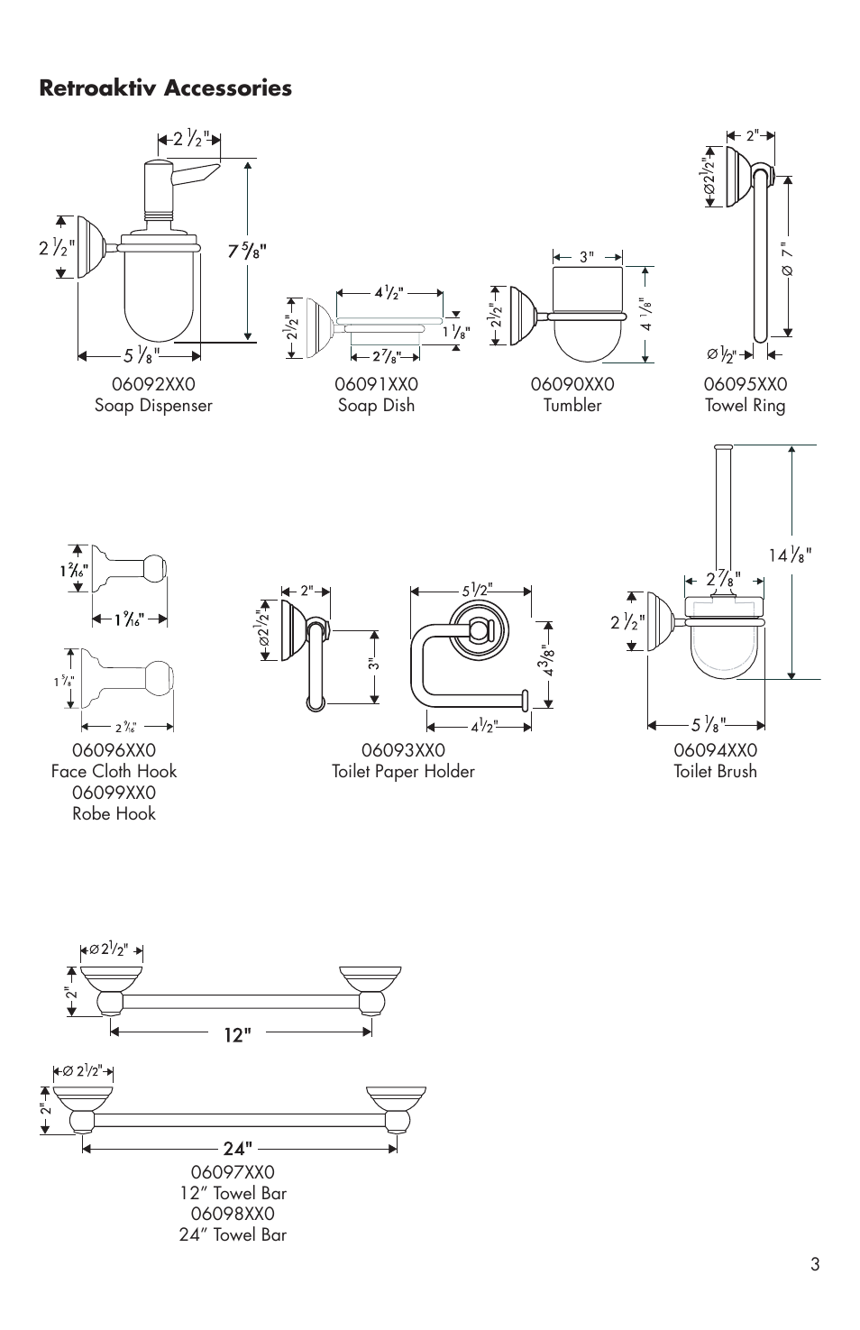Retroaktiv accessories | Factory Direct Hardware Hansgrohe 06096 C User Manual | Page 3 / 12