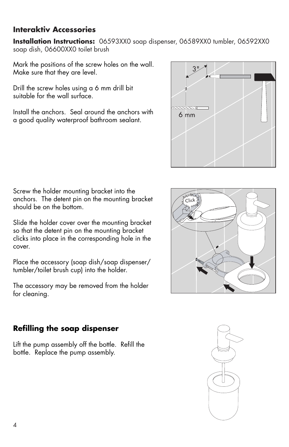 Factory Direct Hardware Hansgrohe 06096 C User Manual | Page 4 / 12