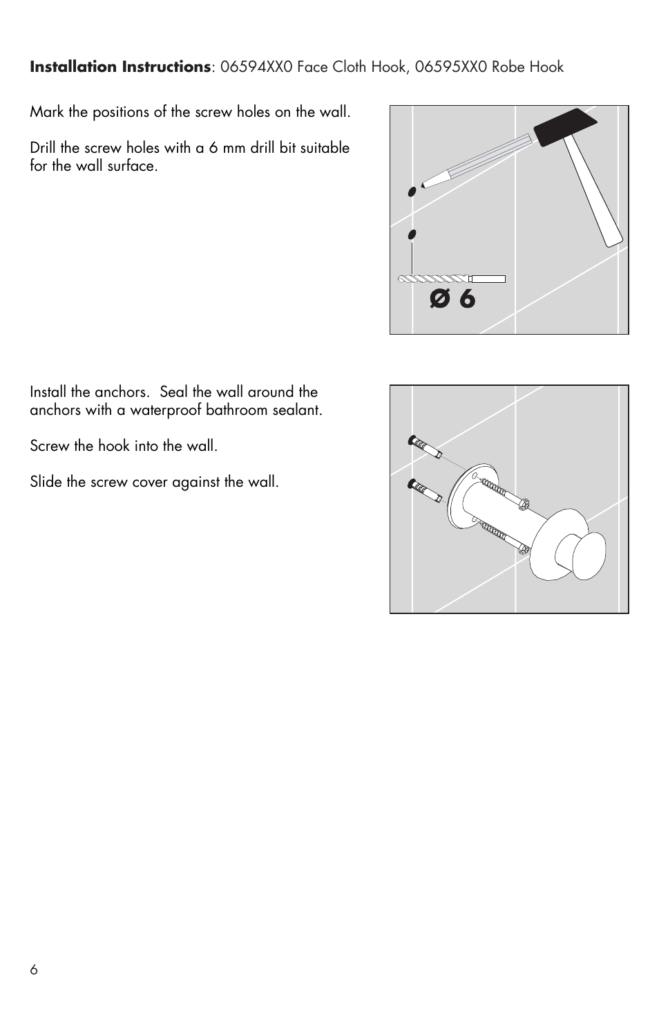 Factory Direct Hardware Hansgrohe 06096 C User Manual | Page 6 / 12