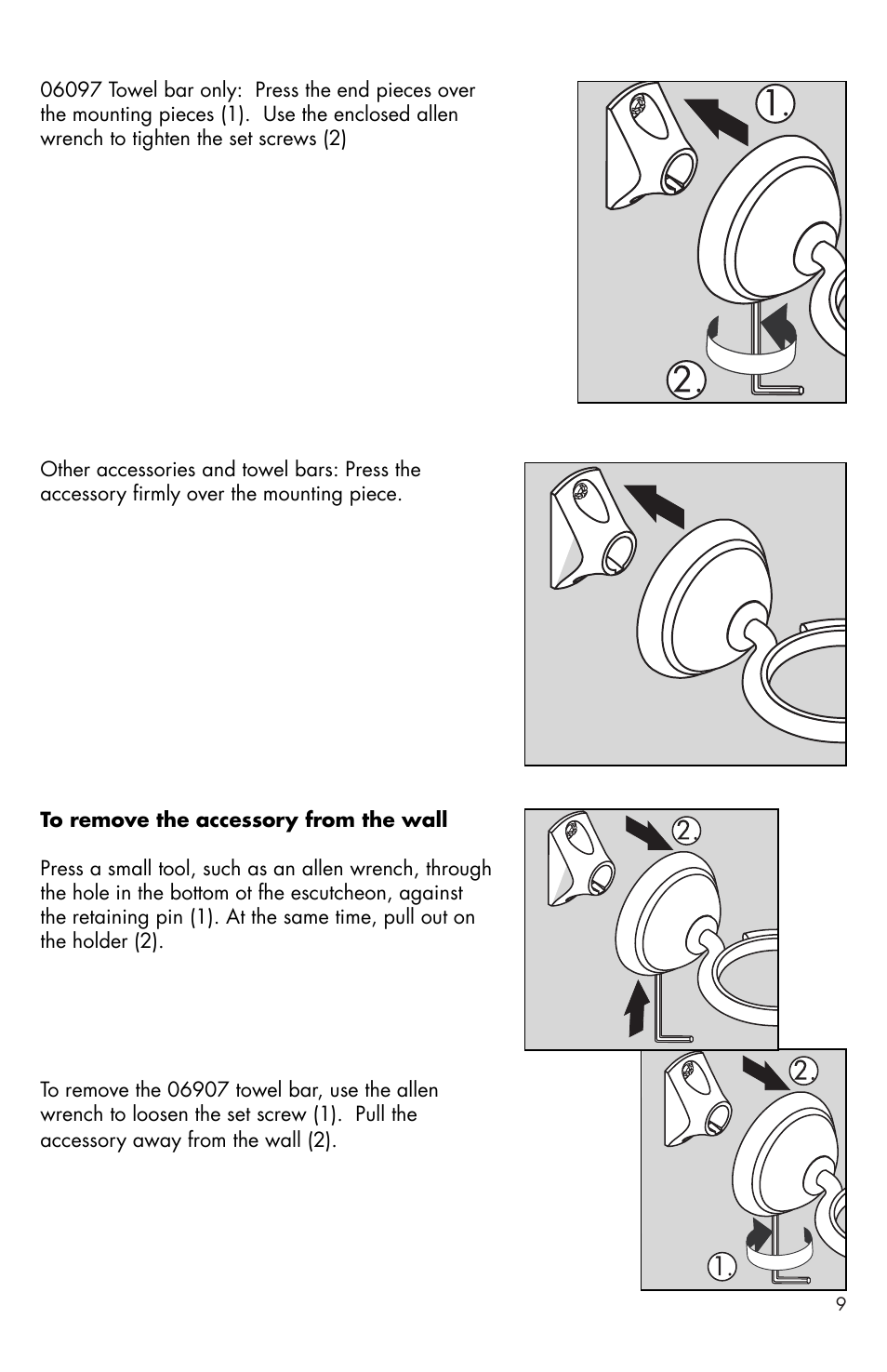 Factory Direct Hardware Hansgrohe 06096 C User Manual | Page 9 / 12