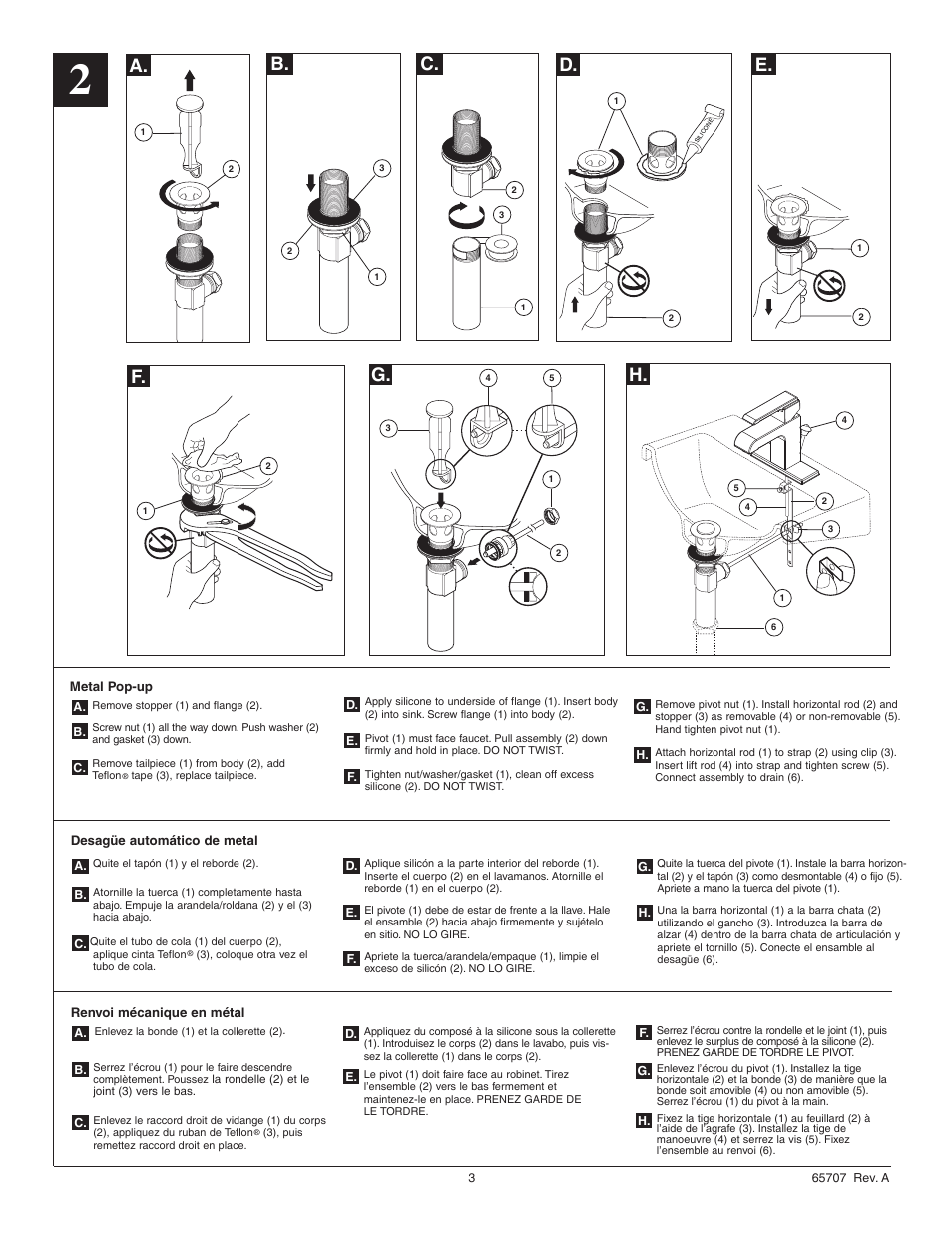 A. b. c. d. e. f. g. h | Factory Direct Hardware Delta 586LF-MPU User Manual | Page 3 / 6