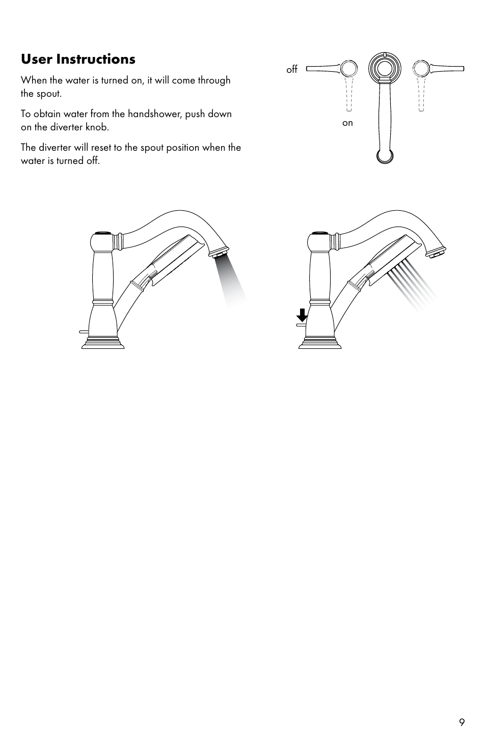 User instructions | Factory Direct Hardware Hansgrohe 14314 Talis C User Manual | Page 9 / 16