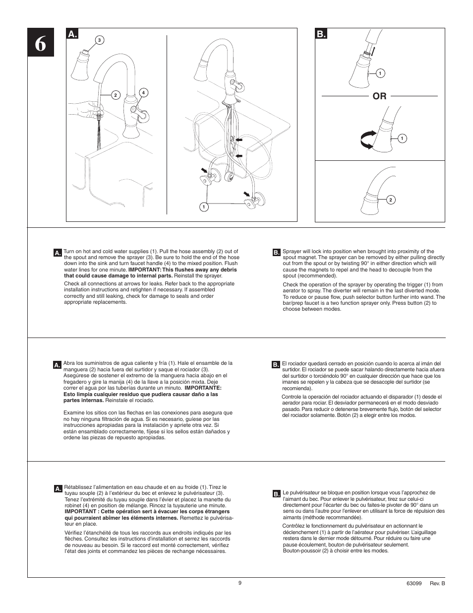 B. a | Factory Direct Hardware Brizo 63903LF Talo User Manual | Page 9 / 12