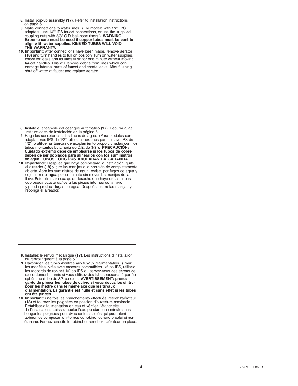 Factory Direct Hardware Brizo 6526-LHP User Manual | Page 4 / 6
