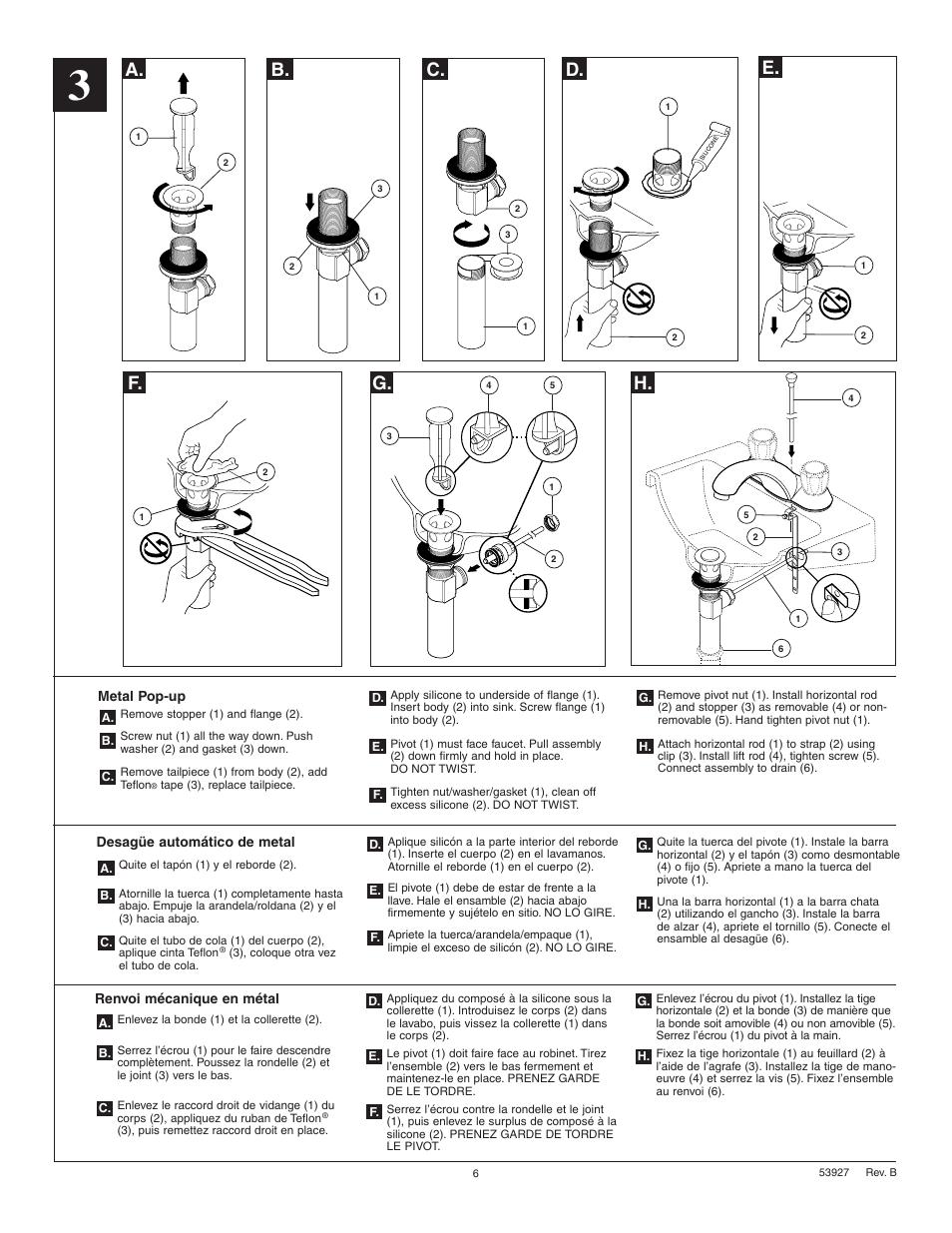 Factory Direct Hardware Delta 2500LF User Manual | Page 6 / 8