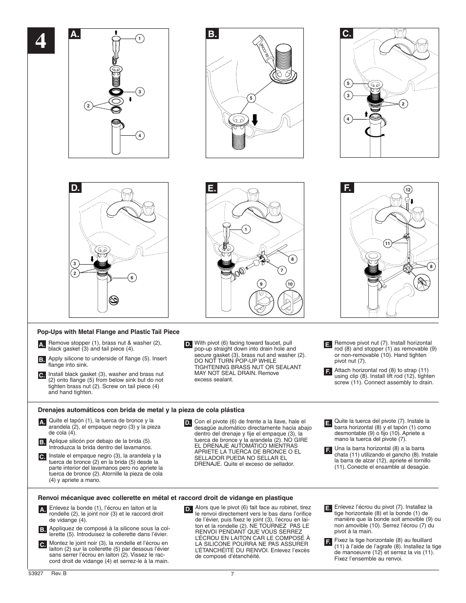 Factory Direct Hardware Delta 2500LF User Manual | Page 7 / 8