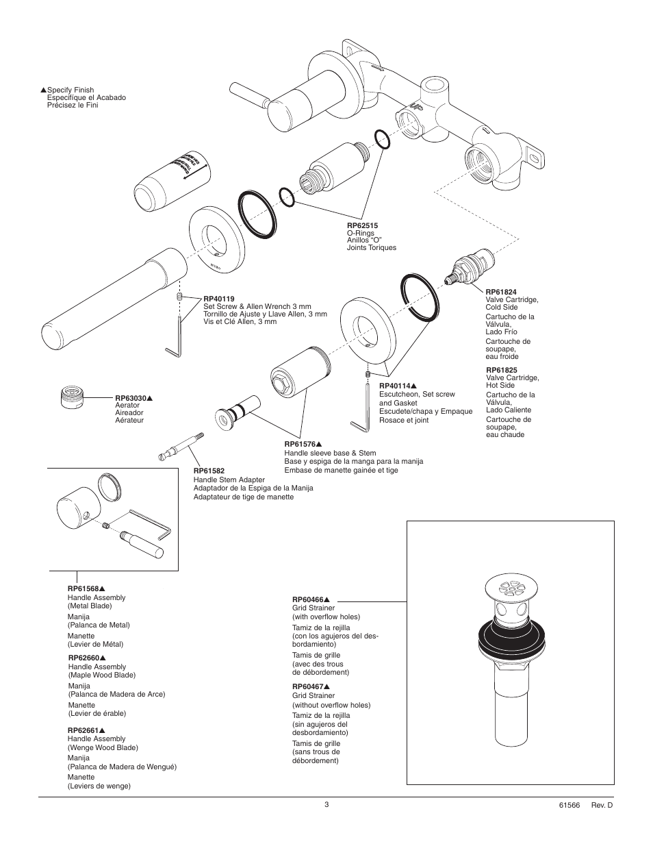 Factory Direct Hardware Brizo 65814LF User Manual | Page 3 / 8