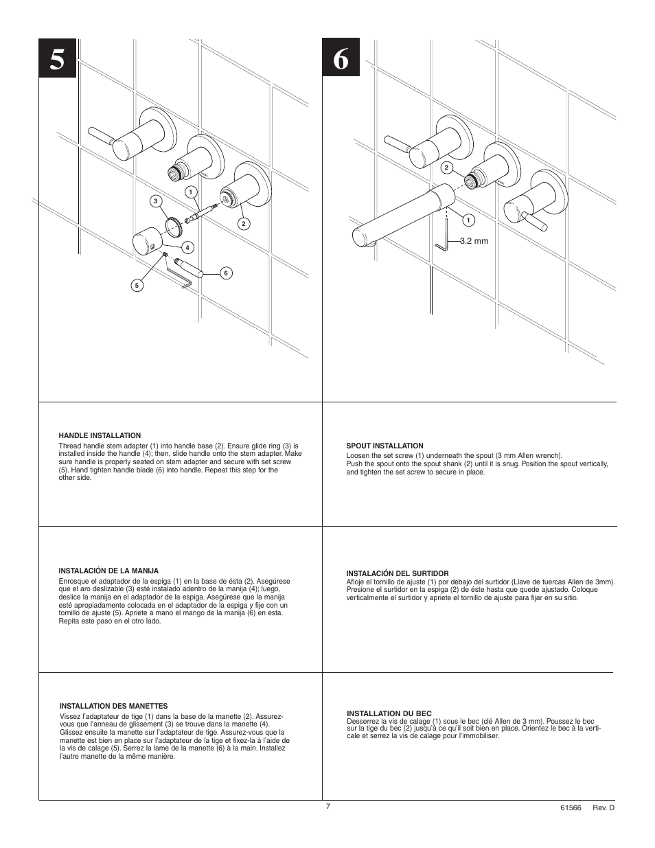 Factory Direct Hardware Brizo 65814LF User Manual | Page 7 / 8