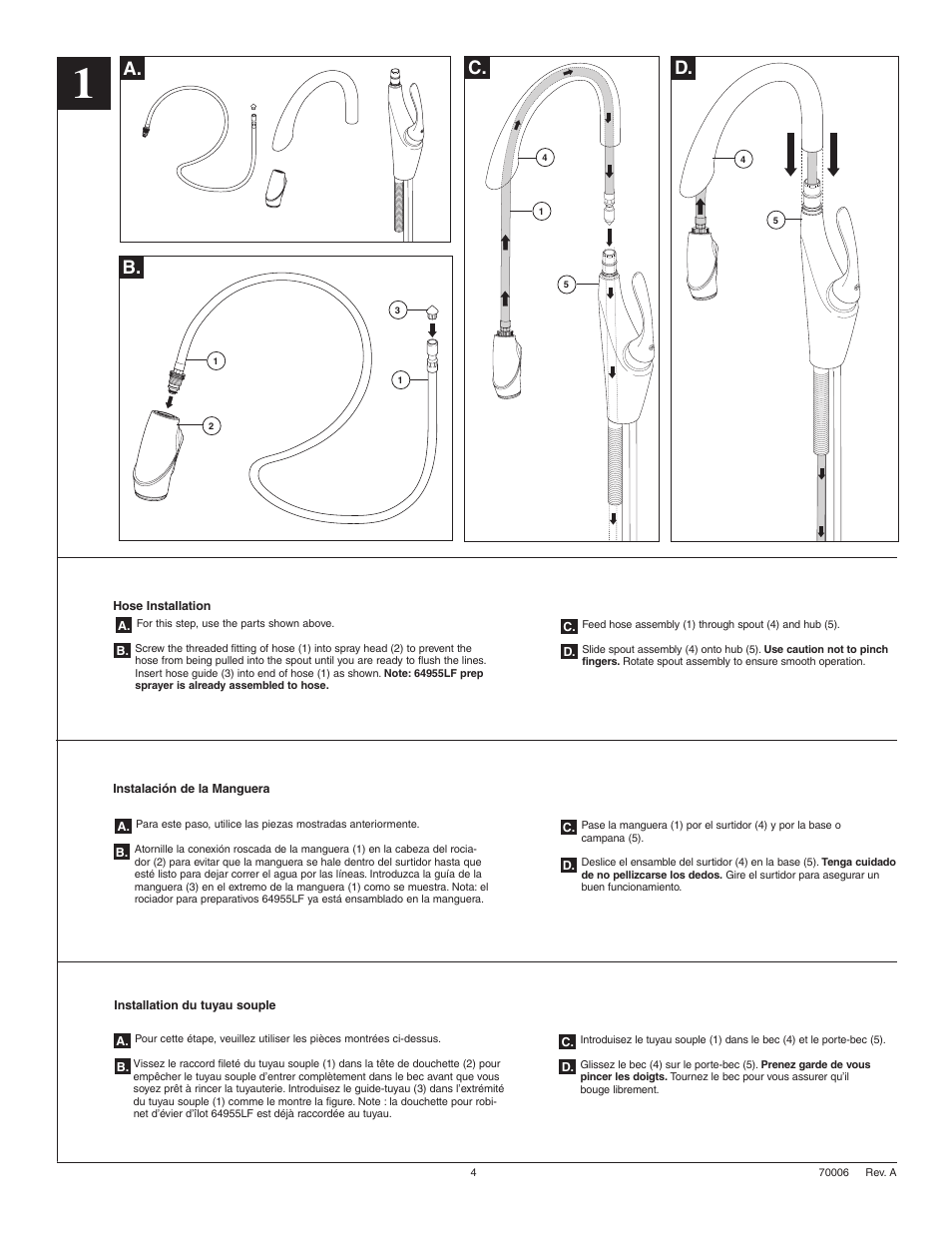 A. c | Factory Direct Hardware Brizo 64355LF Vuelo User Manual | Page 4 / 16