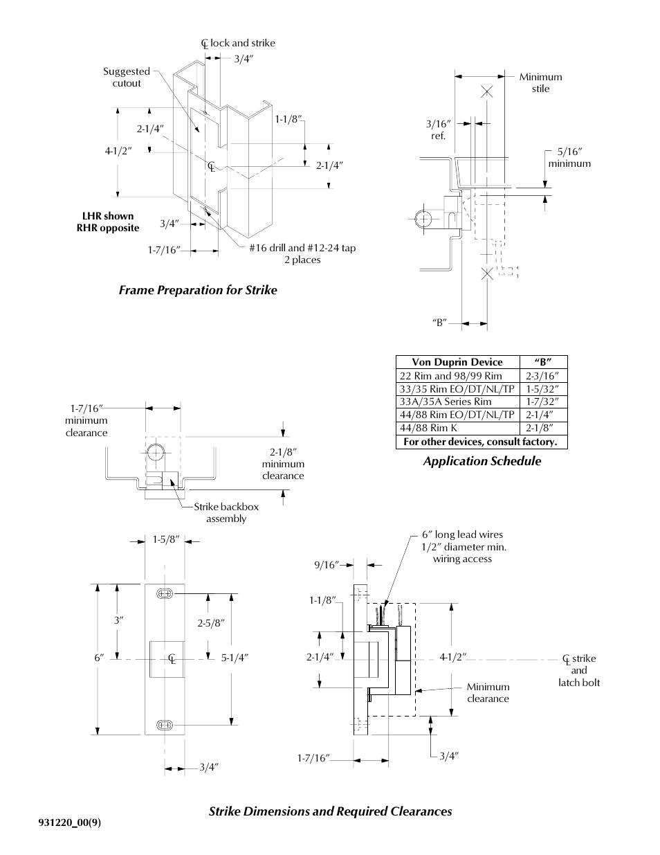 Factory Direct Hardware Von Duprin 6113 User Manual | Page 2 / 2