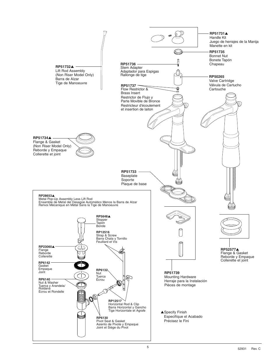 Factory Direct Hardware Delta 554LF User Manual | Page 5 / 6