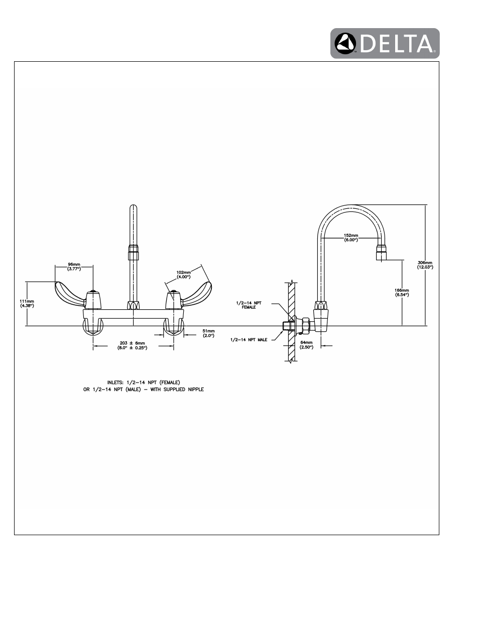Factory Direct Hardware Delta 28C4952 User Manual | Page 2 / 2
