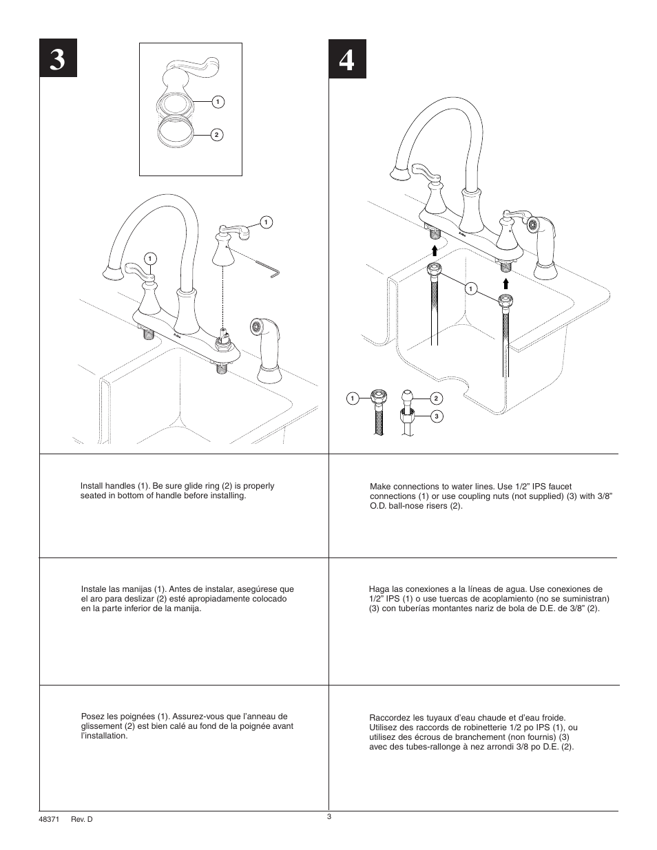 Factory Direct Hardware Delta 21925LF Vessona User Manual | Page 3 / 6