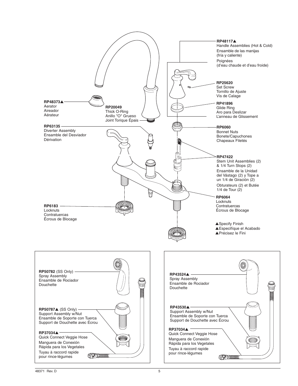 Factory Direct Hardware Delta 21925LF Vessona User Manual | Page 5 / 6