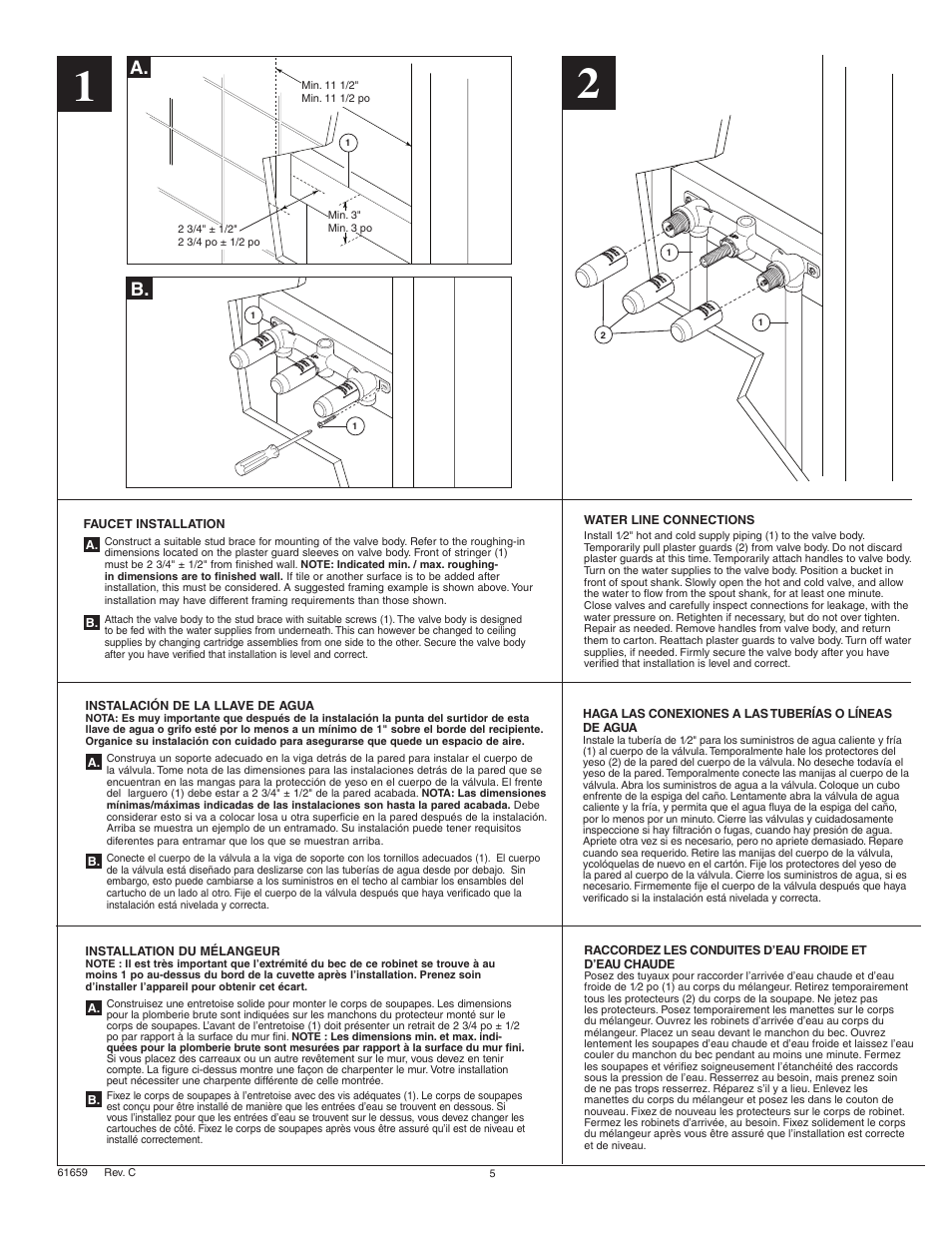 A. b | Factory Direct Hardware Delta 3592LF-WL User Manual | Page 5 / 8
