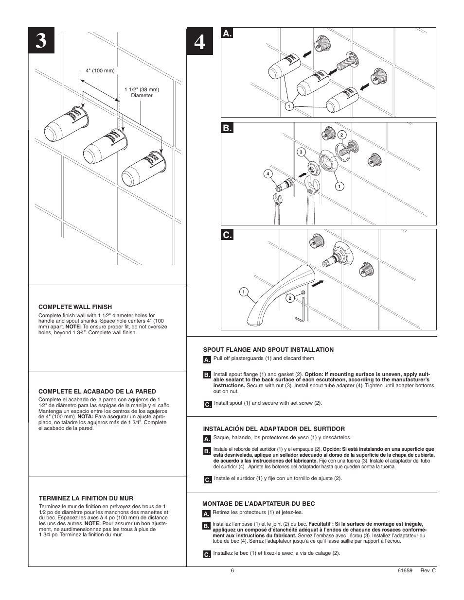 A. b | Factory Direct Hardware Delta 3592LF-WL User Manual | Page 6 / 8