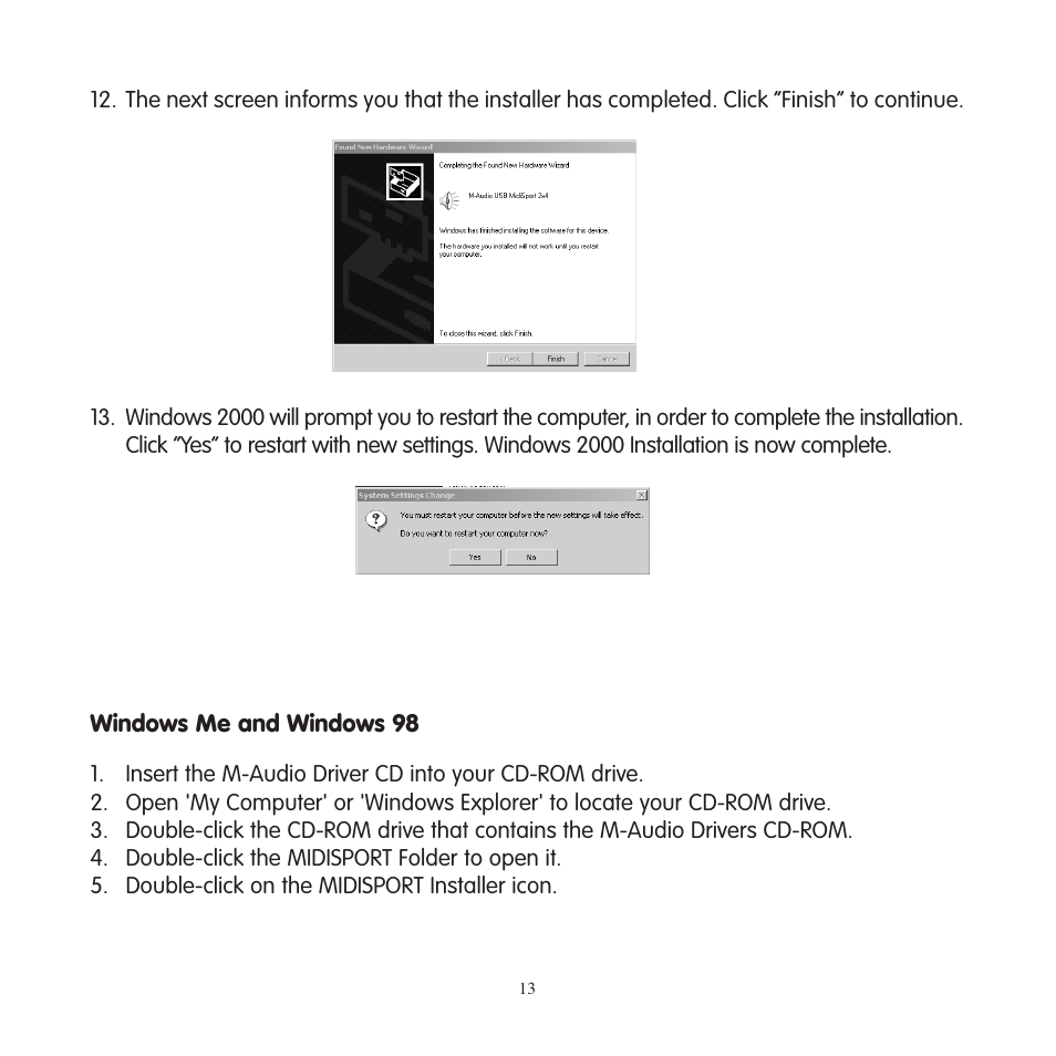 M-AUDIO MIDISPORT 2x4 User Manual | Page 14 / 26