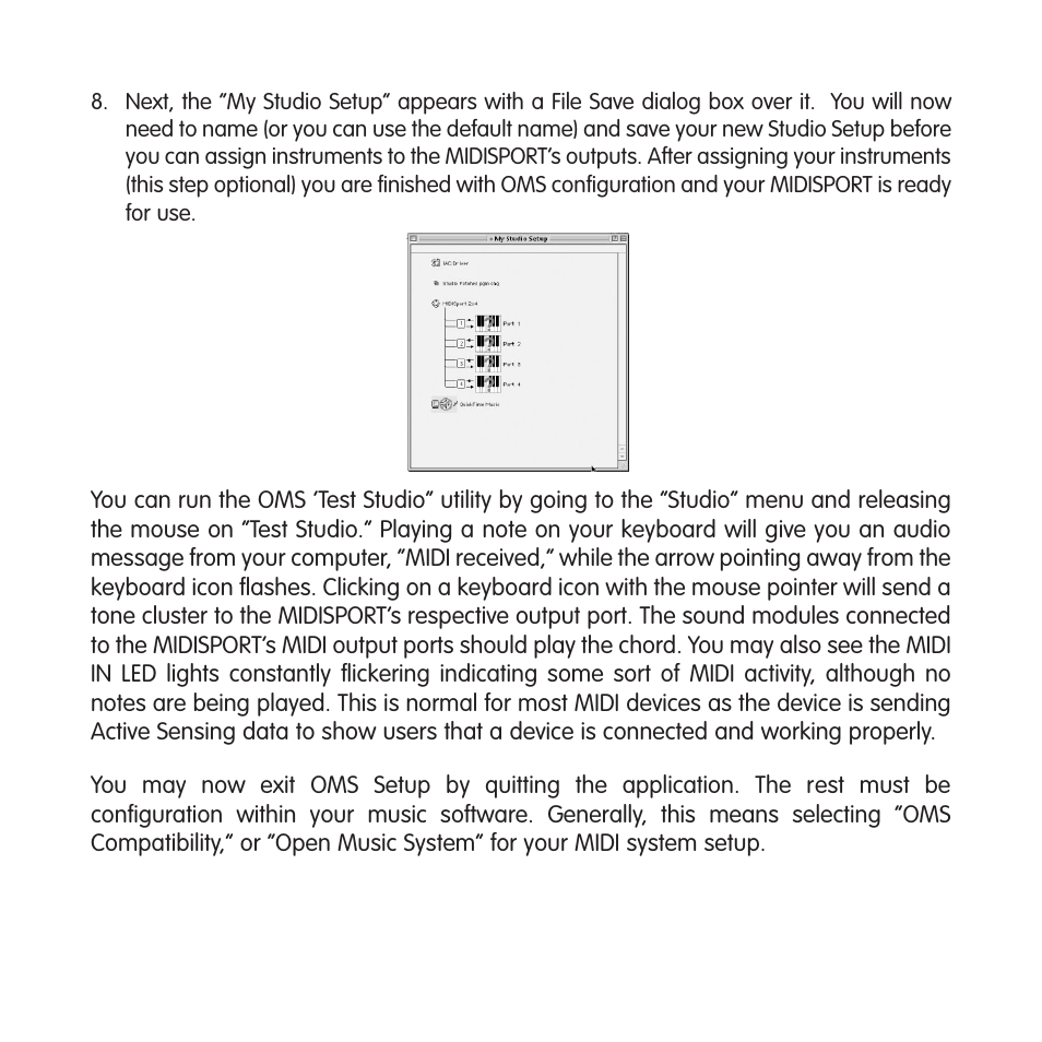 Hardware installation, Description of features | M-AUDIO MIDISPORT 2x4 User Manual | Page 19 / 26