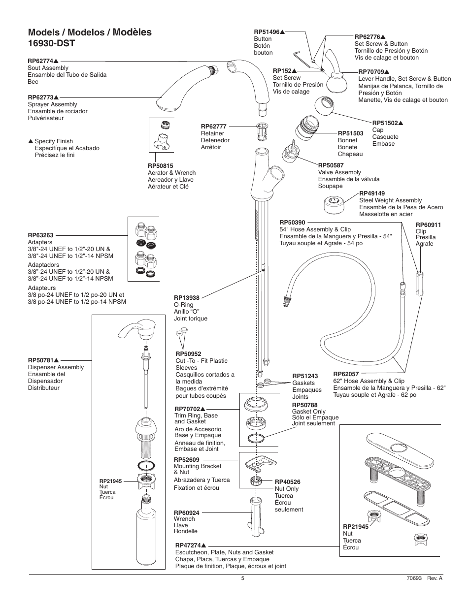 Modèles, Models / modelos | Factory Direct Hardware Delta 16930-DST Jordan User Manual | Page 5 / 16