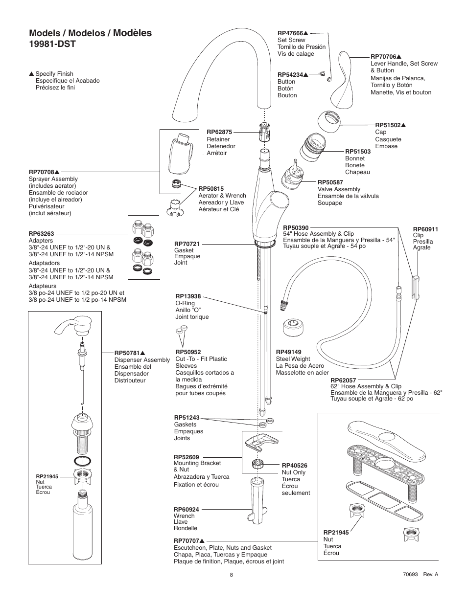 Modèles, Models / modelos | Factory Direct Hardware Delta 16930-DST Jordan User Manual | Page 8 / 16