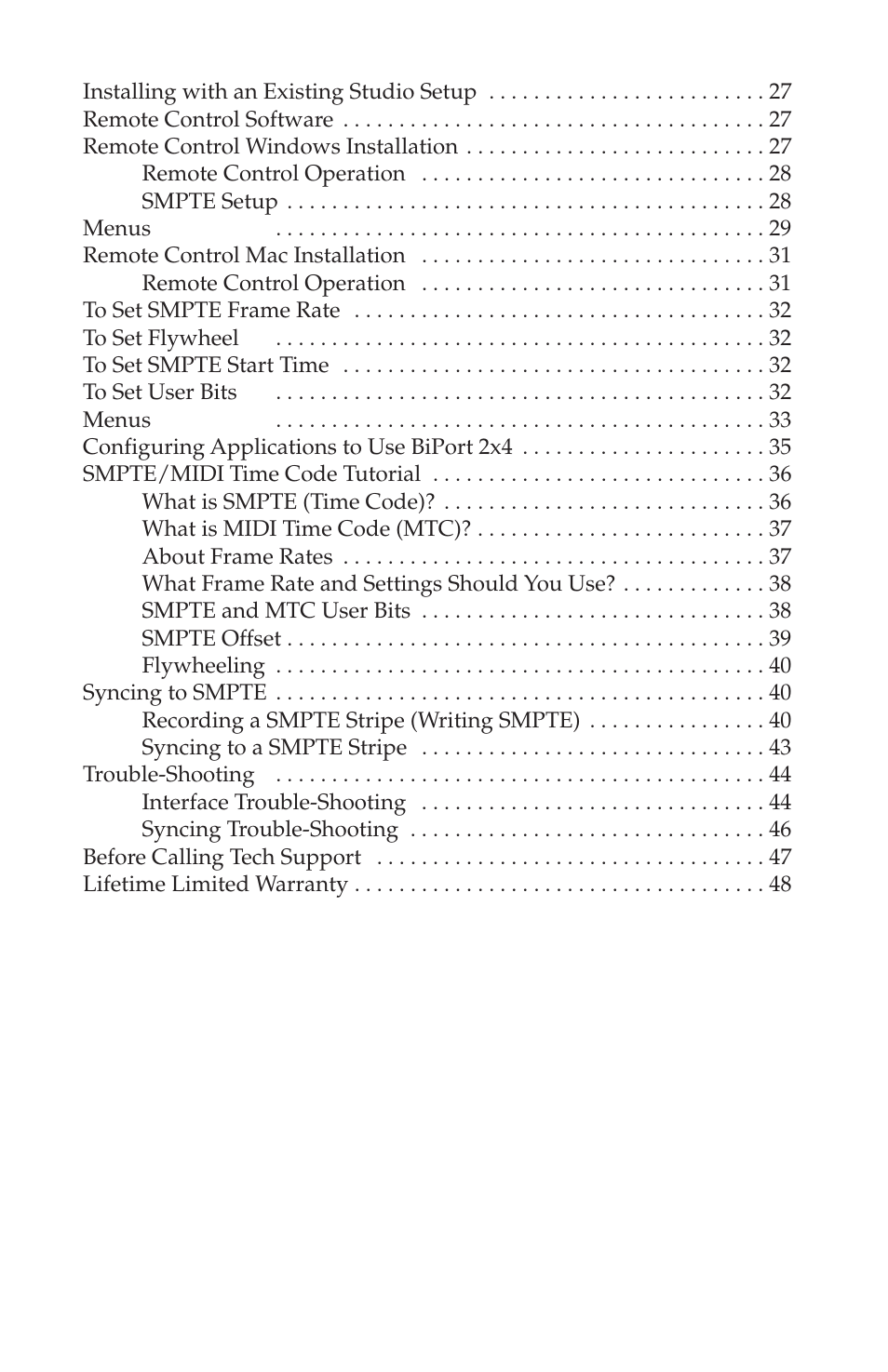 M-AUDIO Biport 2x4s User Manual | Page 2 / 48