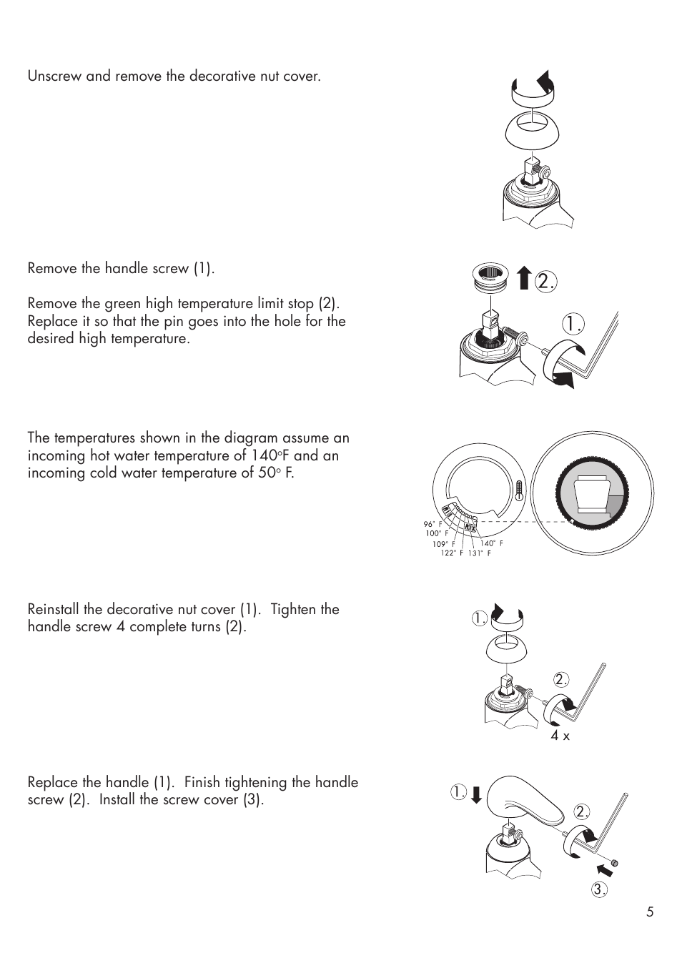 Factory Direct Hardware Hansgrohe 39400 Axor Citterio User Manual | Page 5 / 8