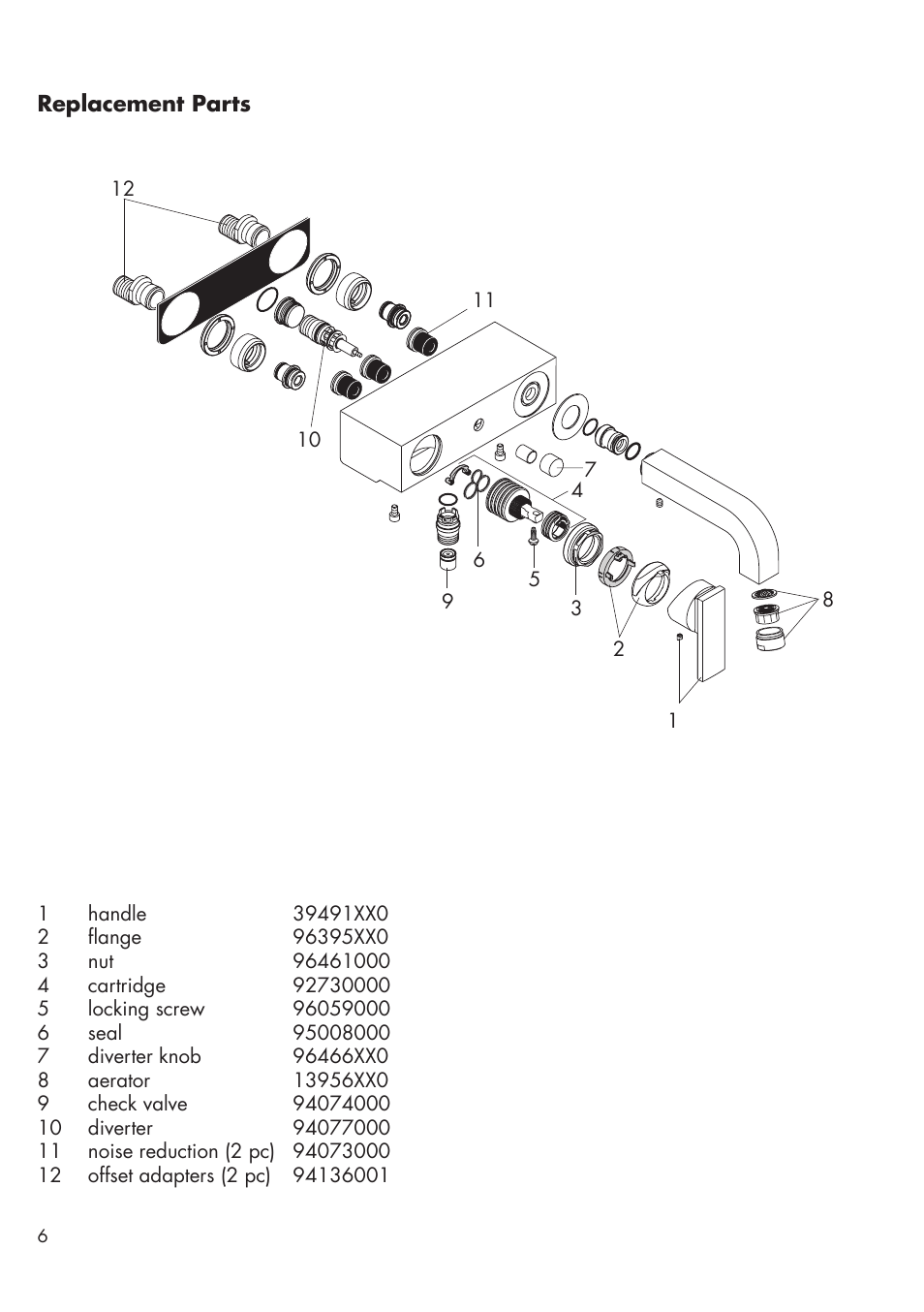 Factory Direct Hardware Hansgrohe 39400 Axor Citterio User Manual | Page 6 / 8
