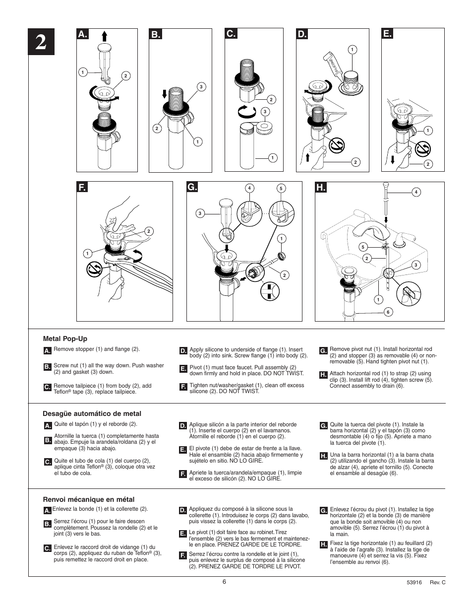 Factory Direct Hardware Delta 3544-WFMPU User Manual | Page 6 / 8