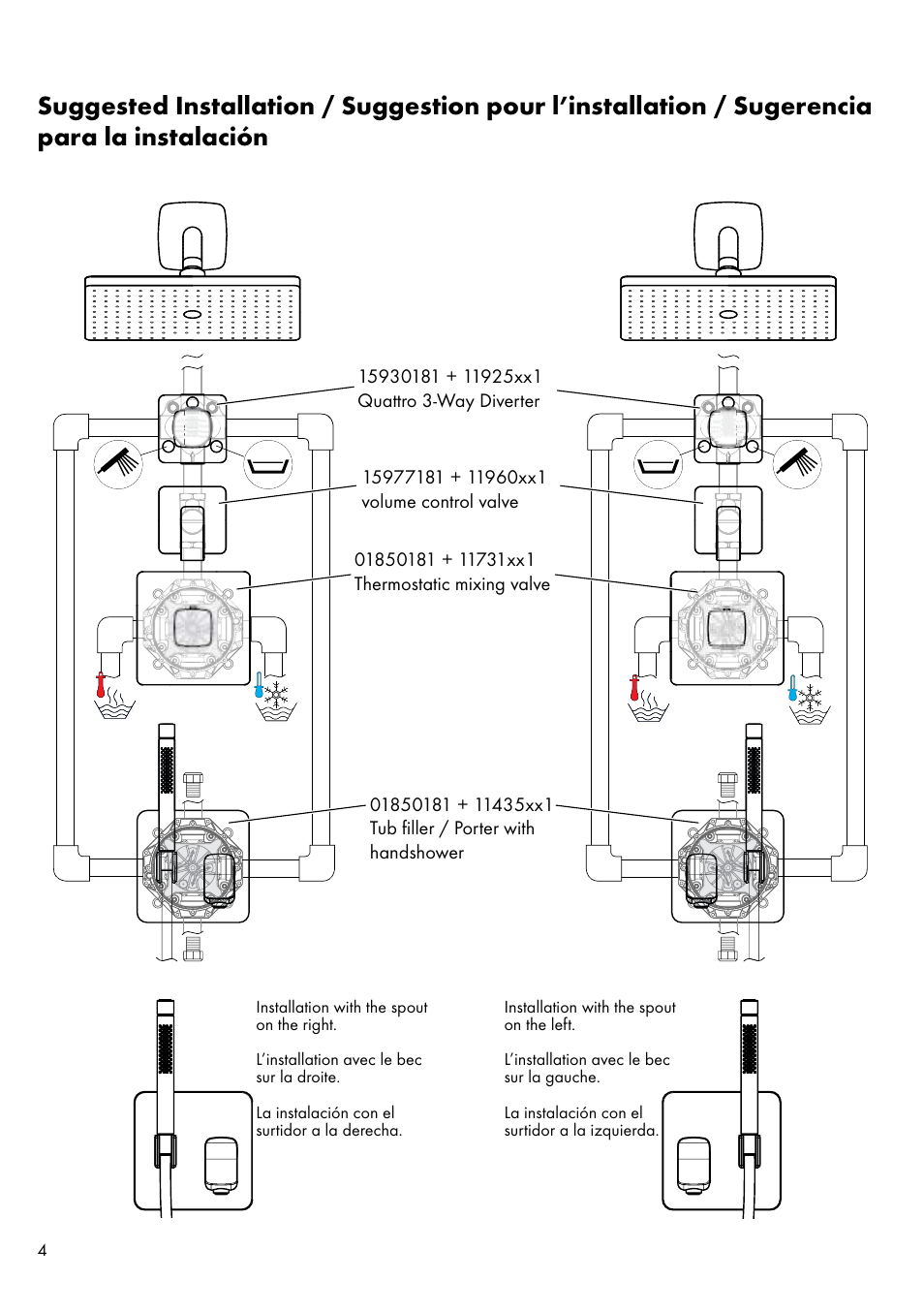 Factory Direct Hardware Hansgrohe 11435 Axor Urquiola User Manual | Page 4 / 32