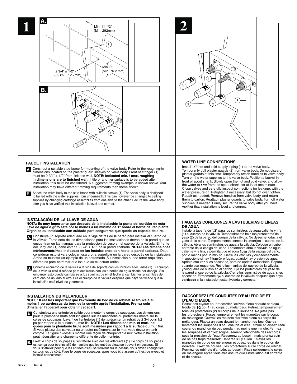 A. b | Factory Direct Hardware Delta 3597LF-WL User Manual | Page 5 / 8