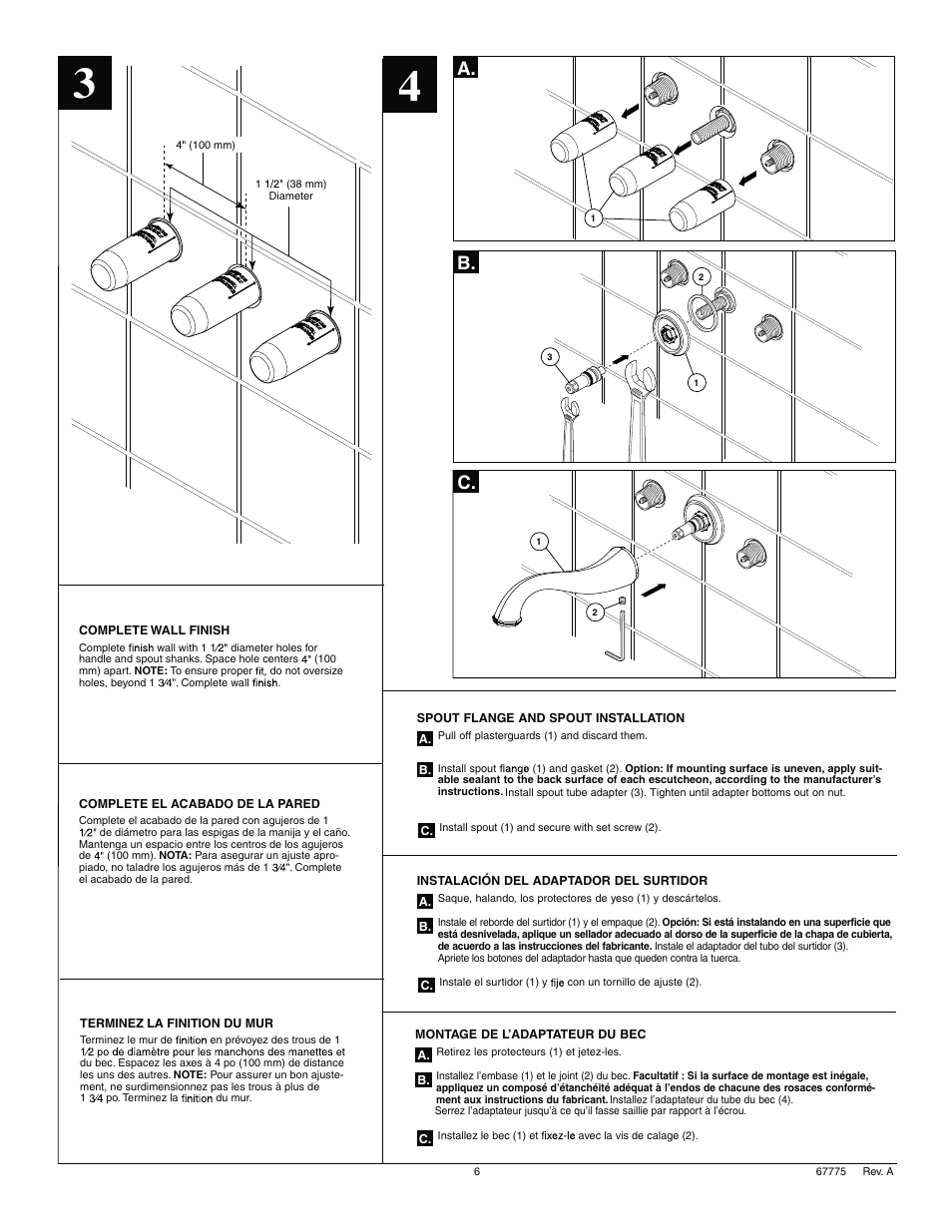 A. b | Factory Direct Hardware Delta 3597LF-WL User Manual | Page 6 / 8