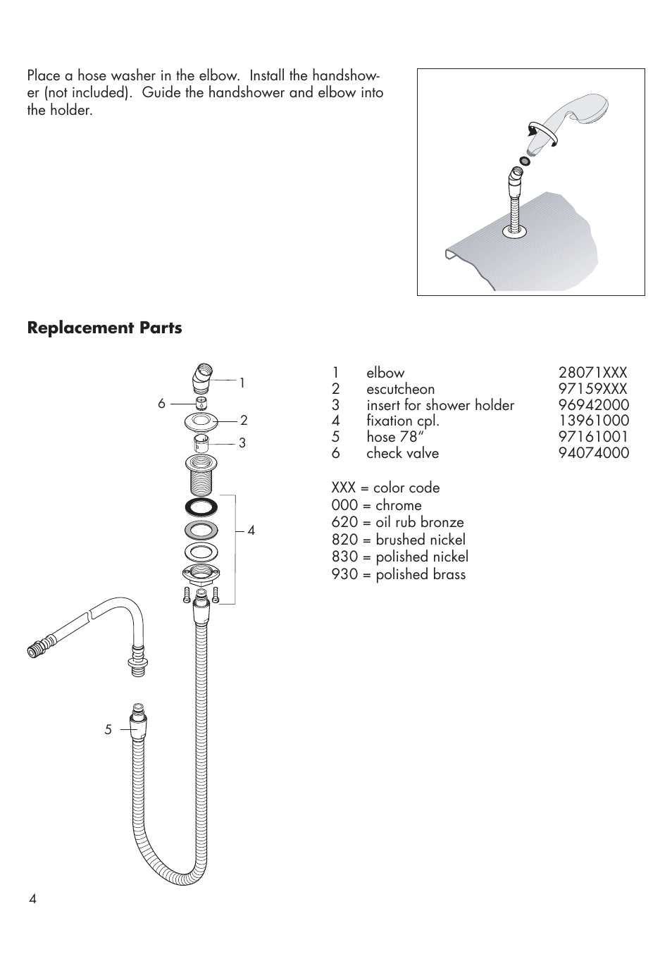 Factory Direct Hardware Hansgrohe 06438 User Manual | Page 4 / 8