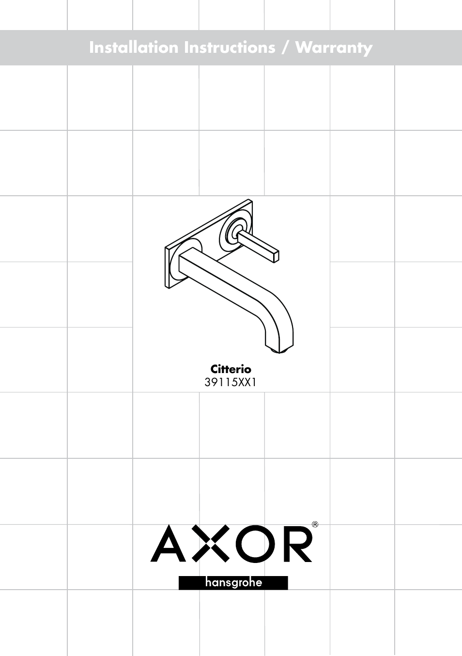 Factory Direct Hardware Hansgrohe 39116 User Manual | 12 pages