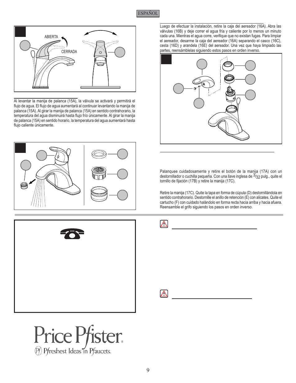 Pfister GT42-ANCC User Manual | Page 9 / 14