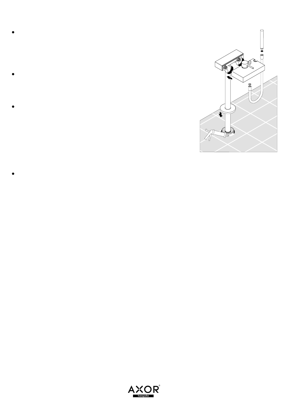 Factory Direct Hardware Hansgrohe 10406001 Axor Starck X User Manual | Page 4 / 12